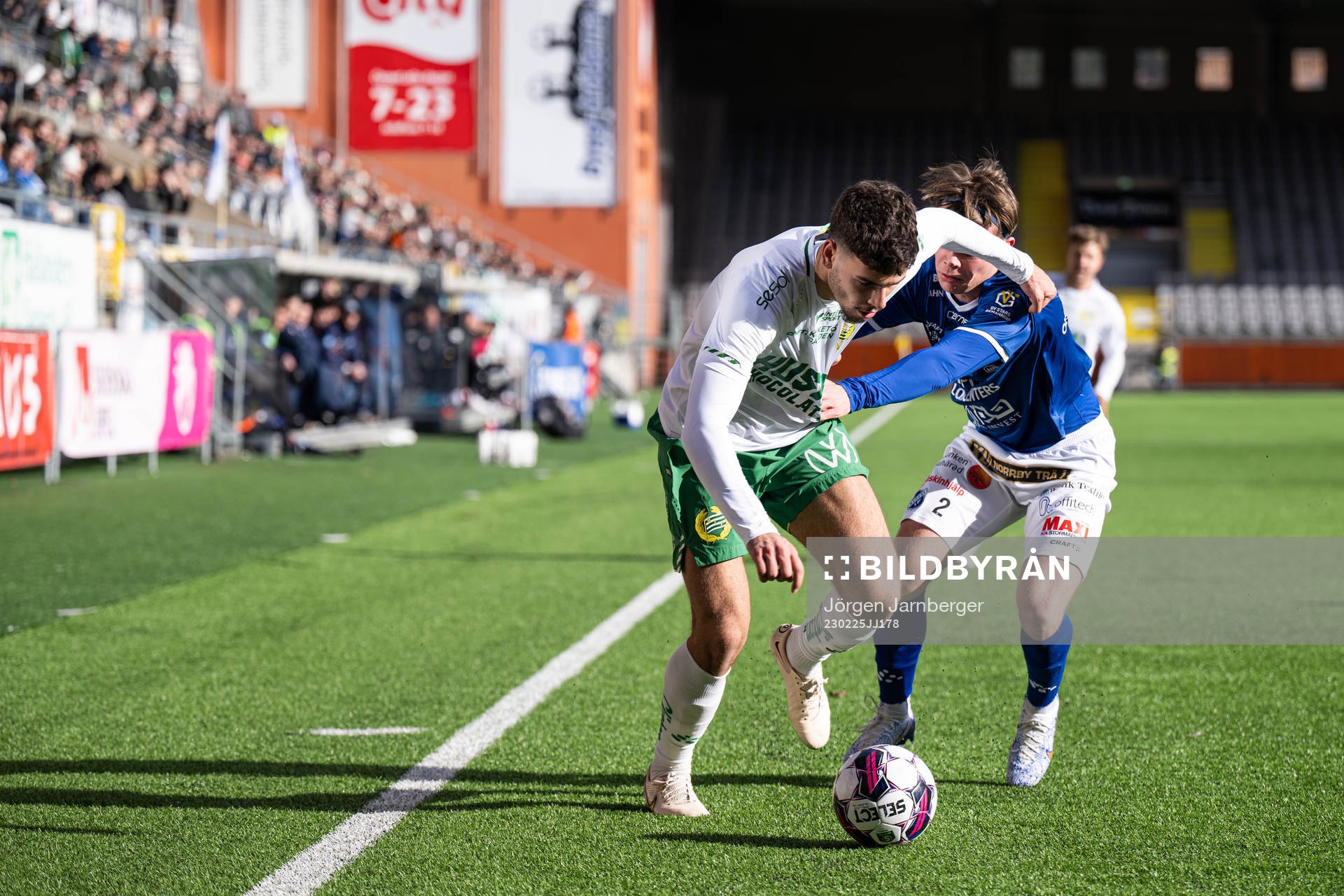 Hammarbys Edvin Kurtulus och Norrbys Anton Pärleholt