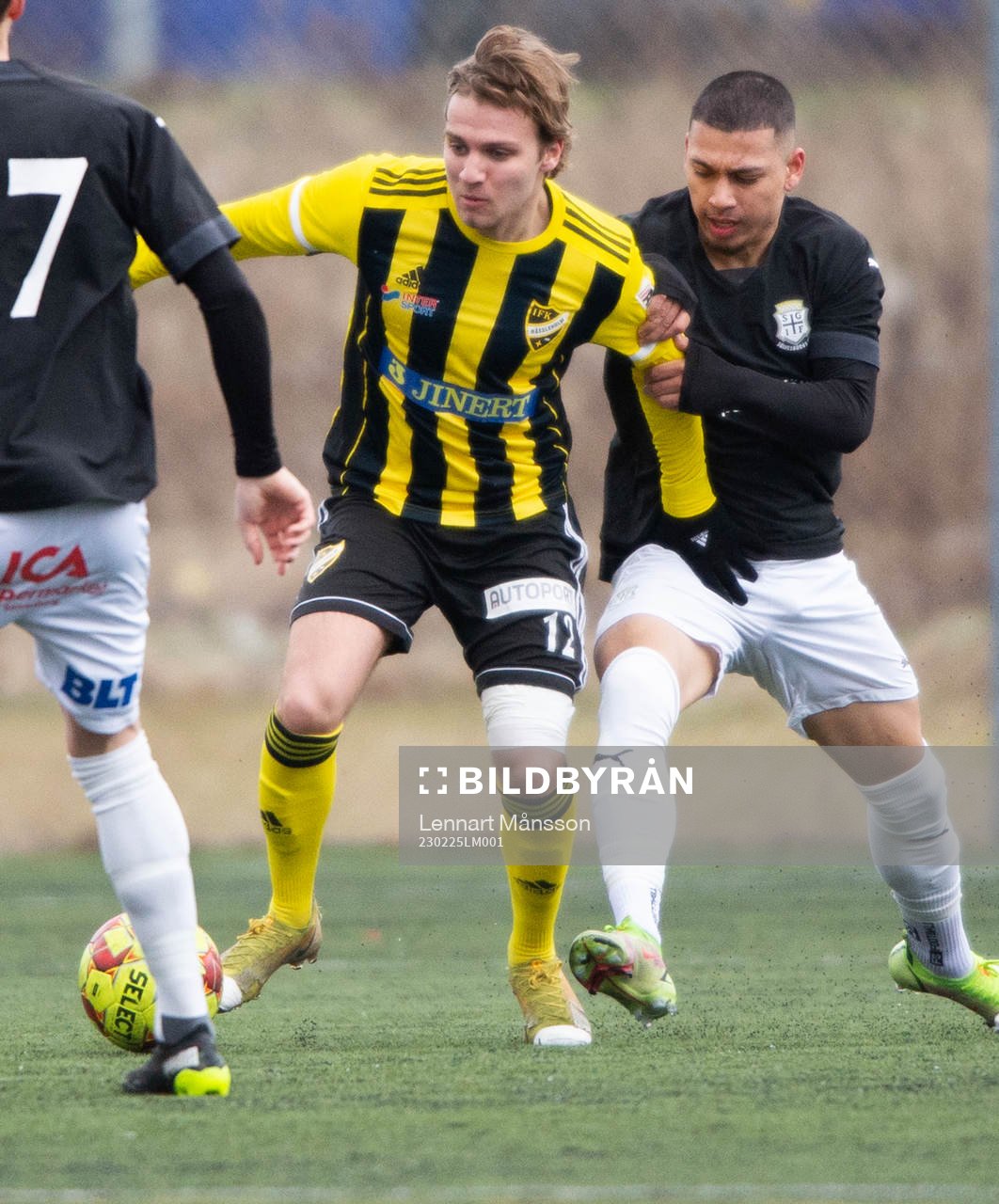 IFK Hässleholms Isaac Holmberg i träningsmatchen mellan