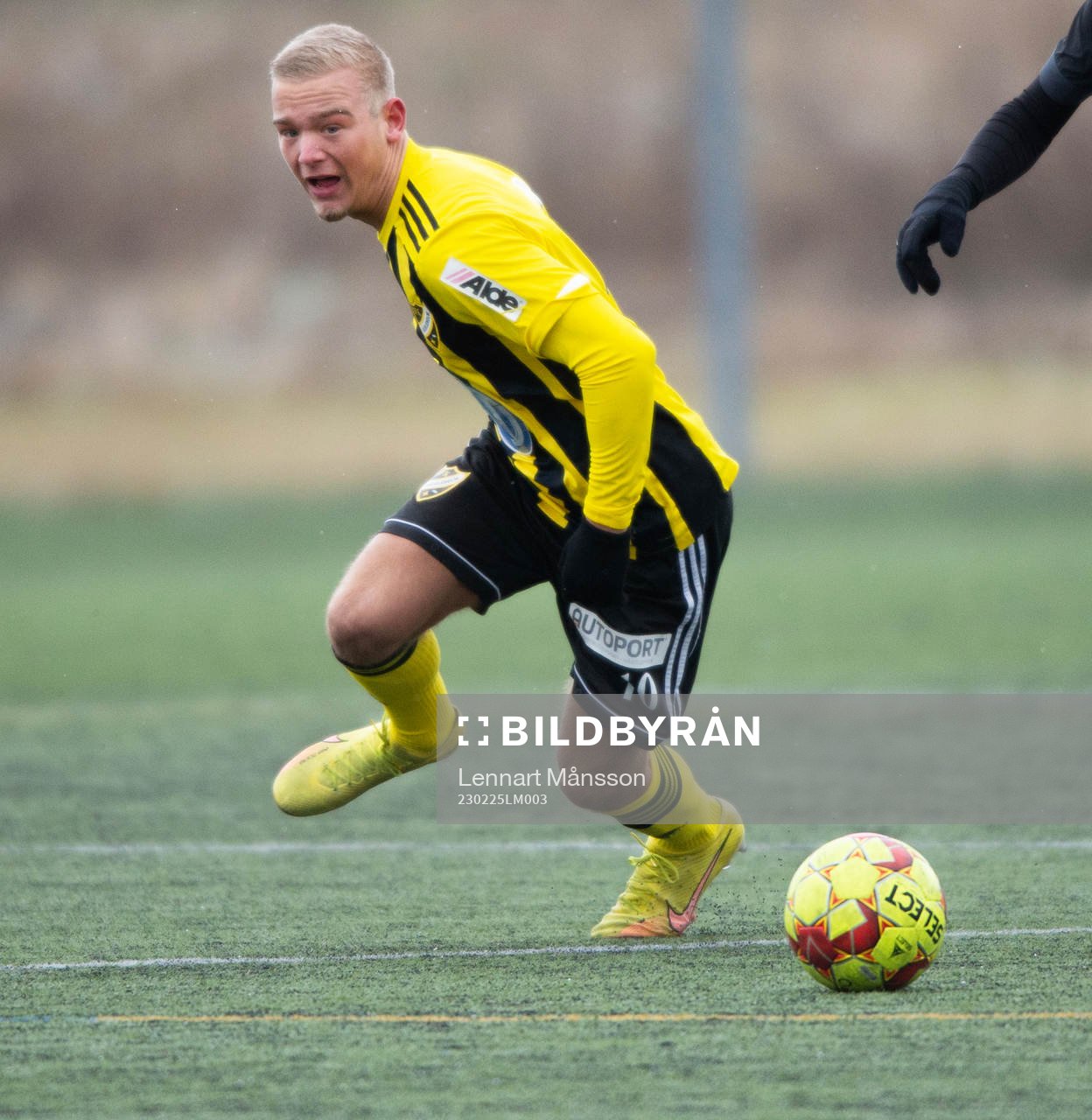 IFK Hässleholms Olle Kjellman Olblad i träningsmatchen