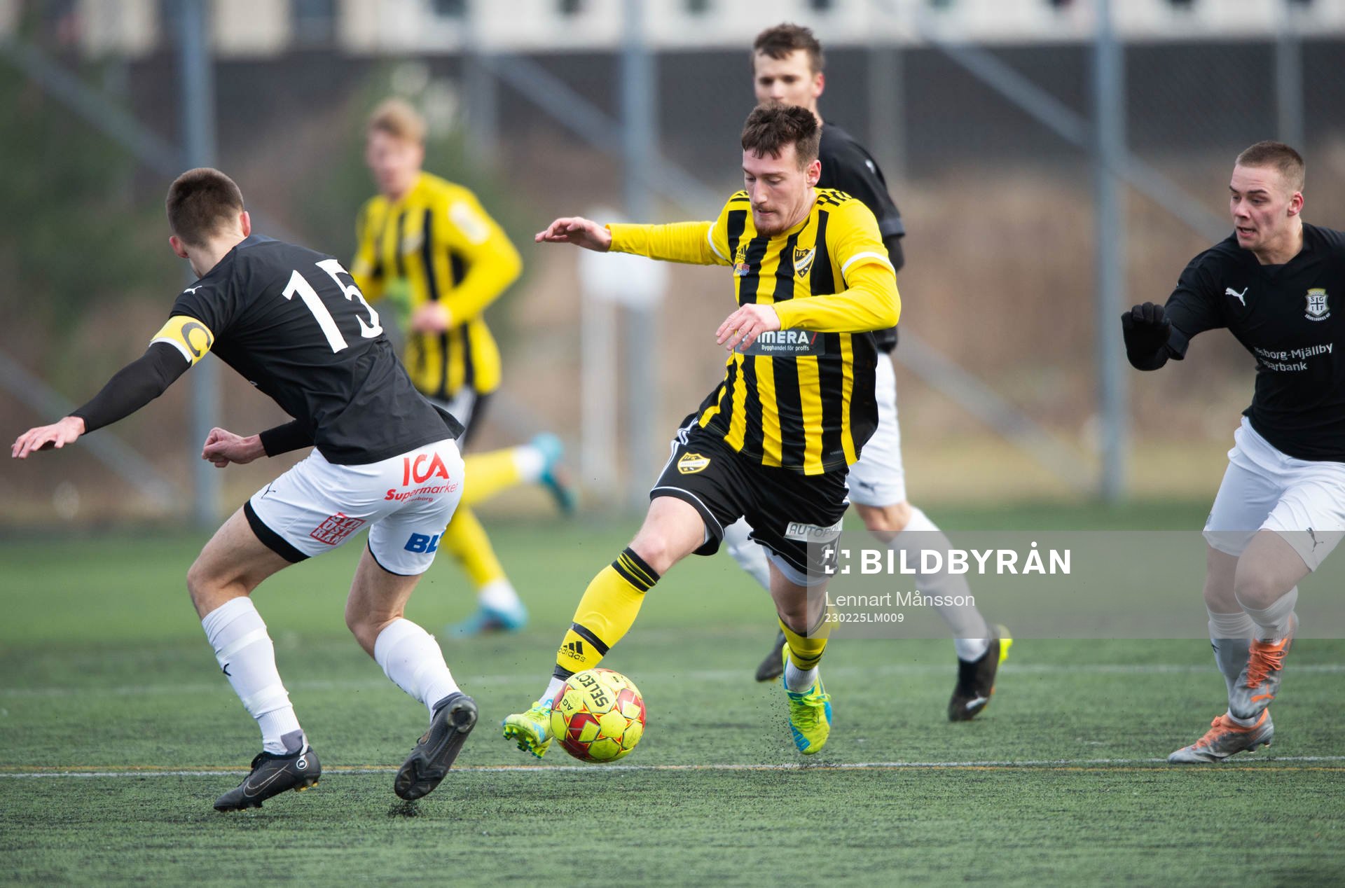 IFK Hässleholms Erjon Rama i träningsmatchen mellan IFK