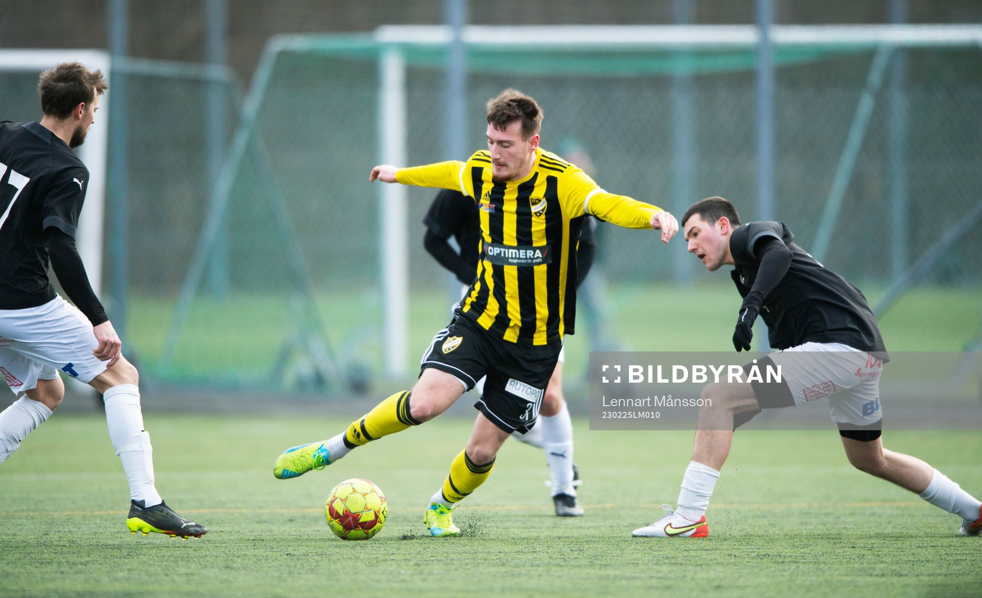 IFK Hässleholms Erjon Rama i träningsmatchen mellan IFK