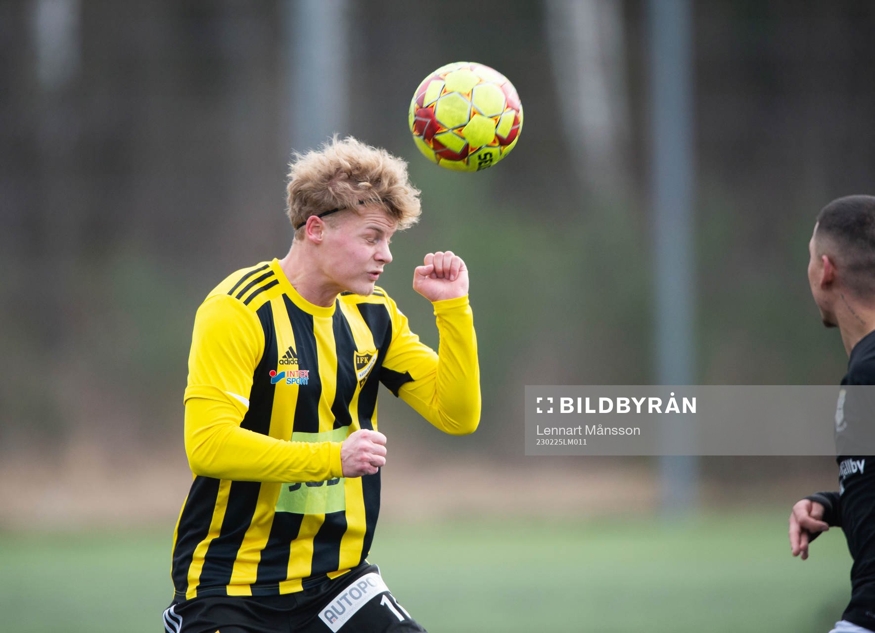 IFK Hässleholms Erjon Rama i träningsmatchen mellan IFK