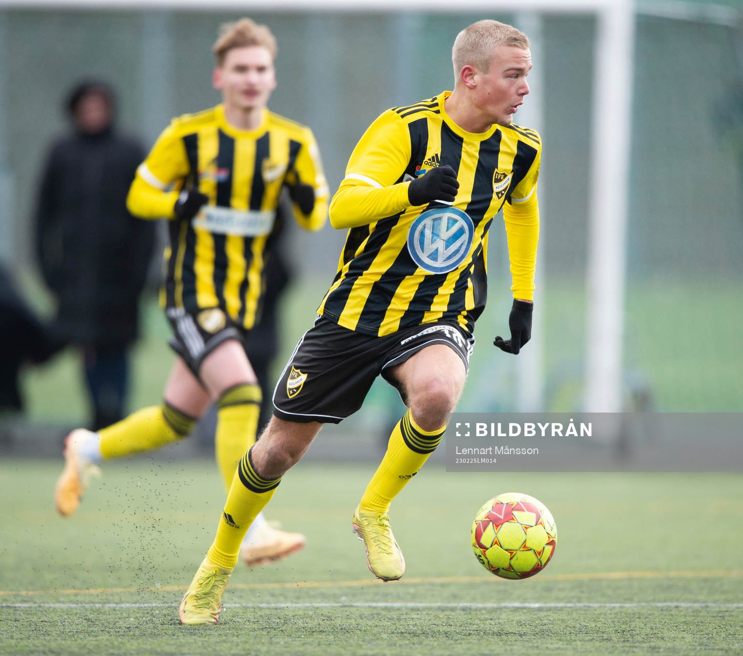IFK Hässleholms Olle Kjellman Olblad i träningsmatchen