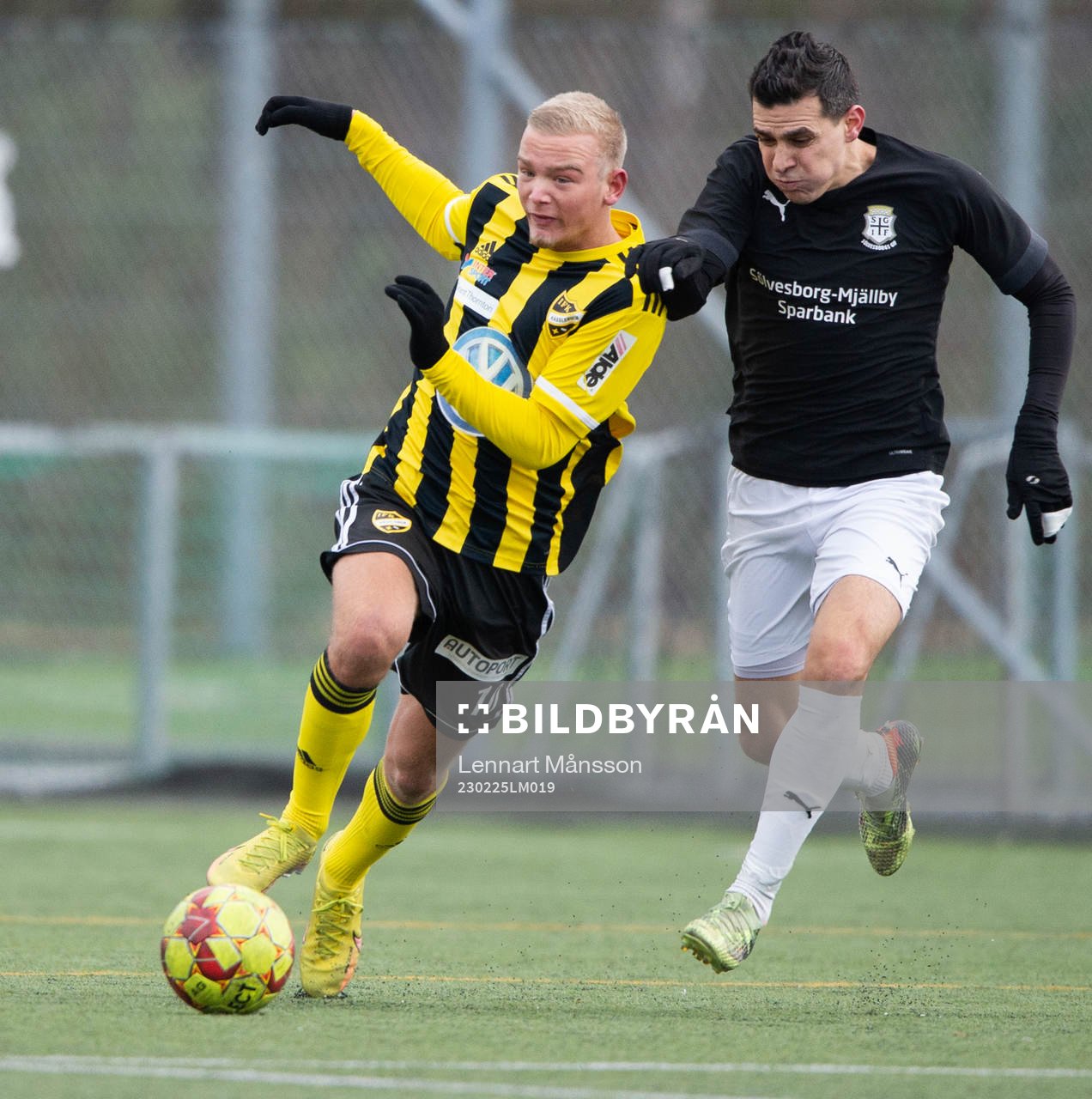 IFK Hässleholms Olle Kjellman Olblad i träningsmatchen