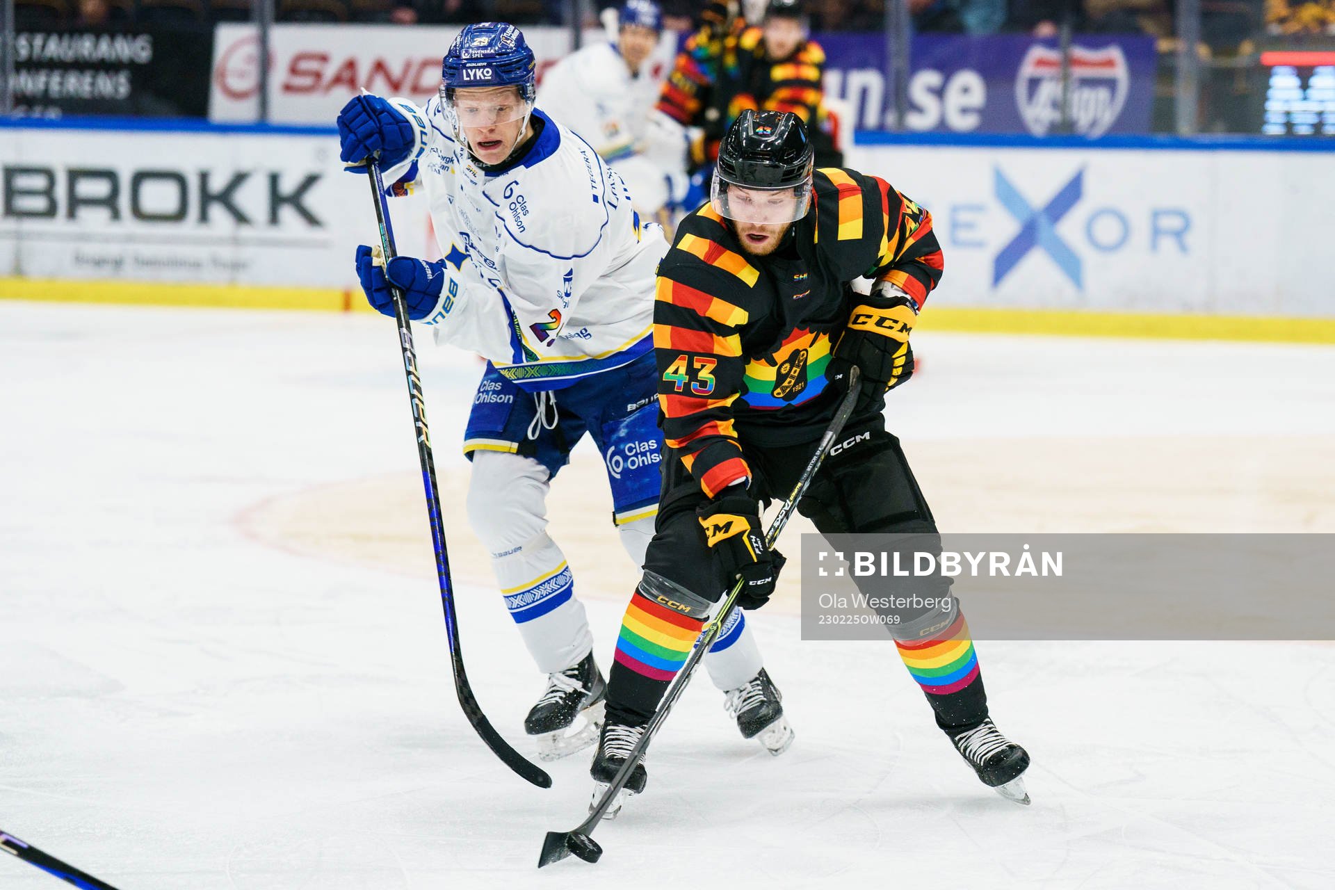 Leksands Emil Heineman och Skellefteås Filip Sandberg