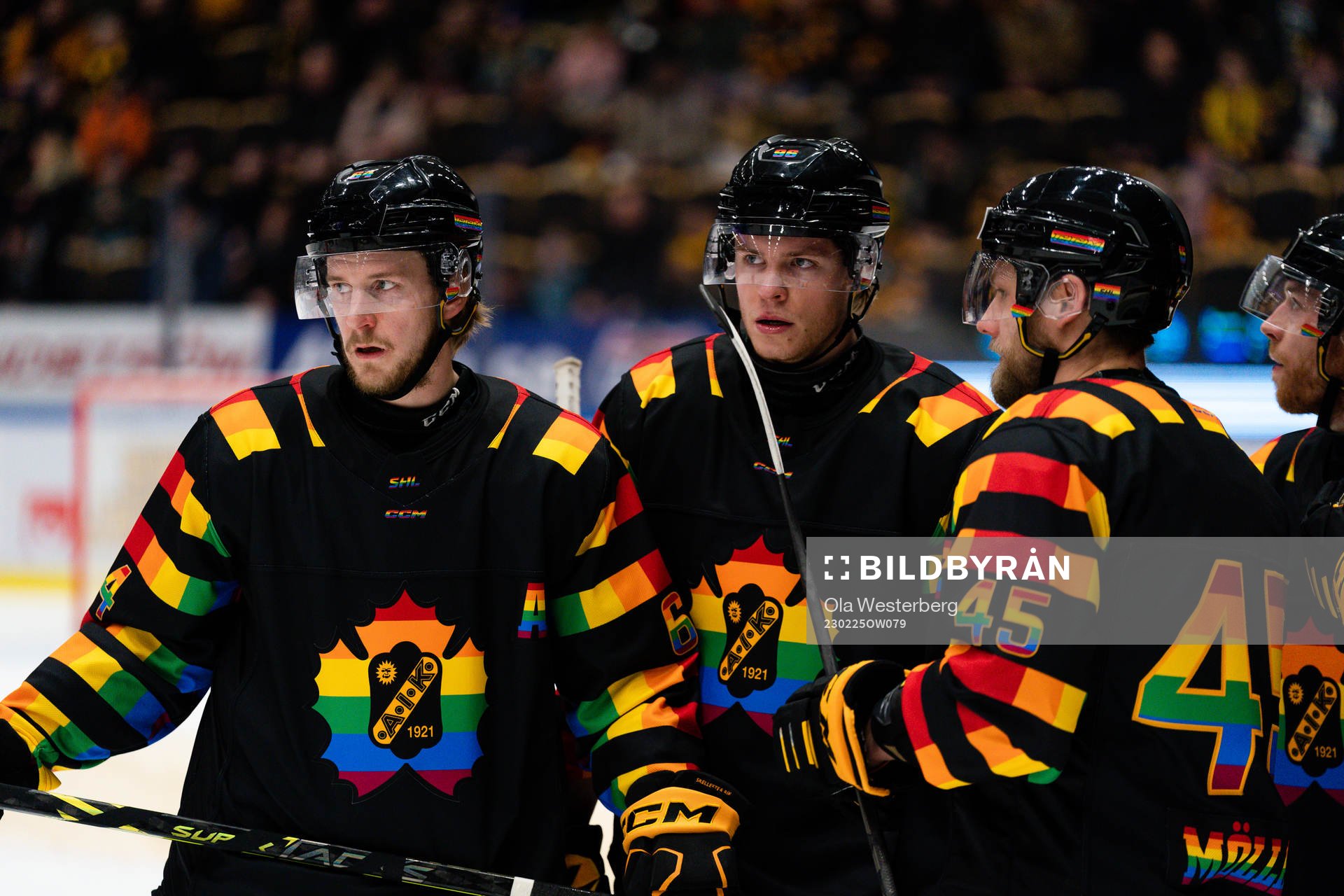 Skellefteås Jonathan Pudas, Rickard Hugg och Oscar Möller