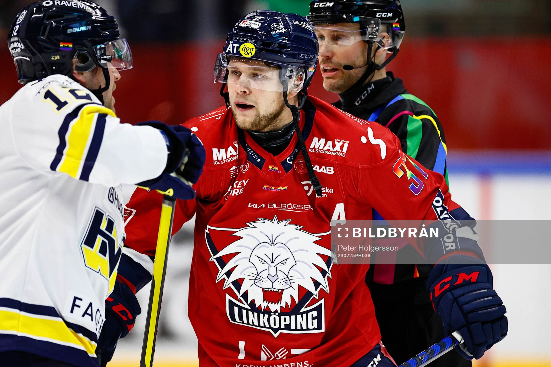 Linköpings Jesper Pettersson reagerar