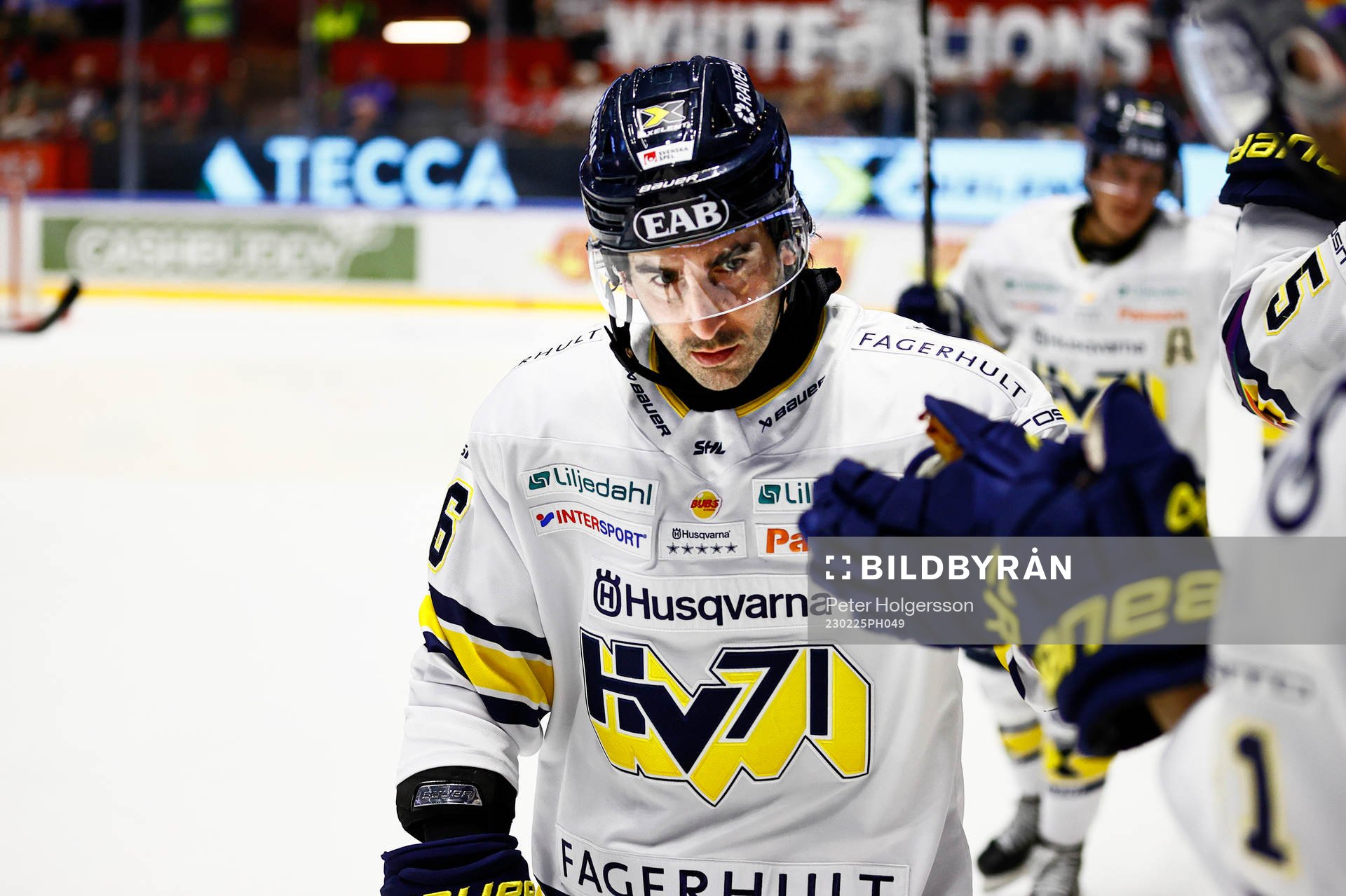 HV71s Joseph Laleggia jublar