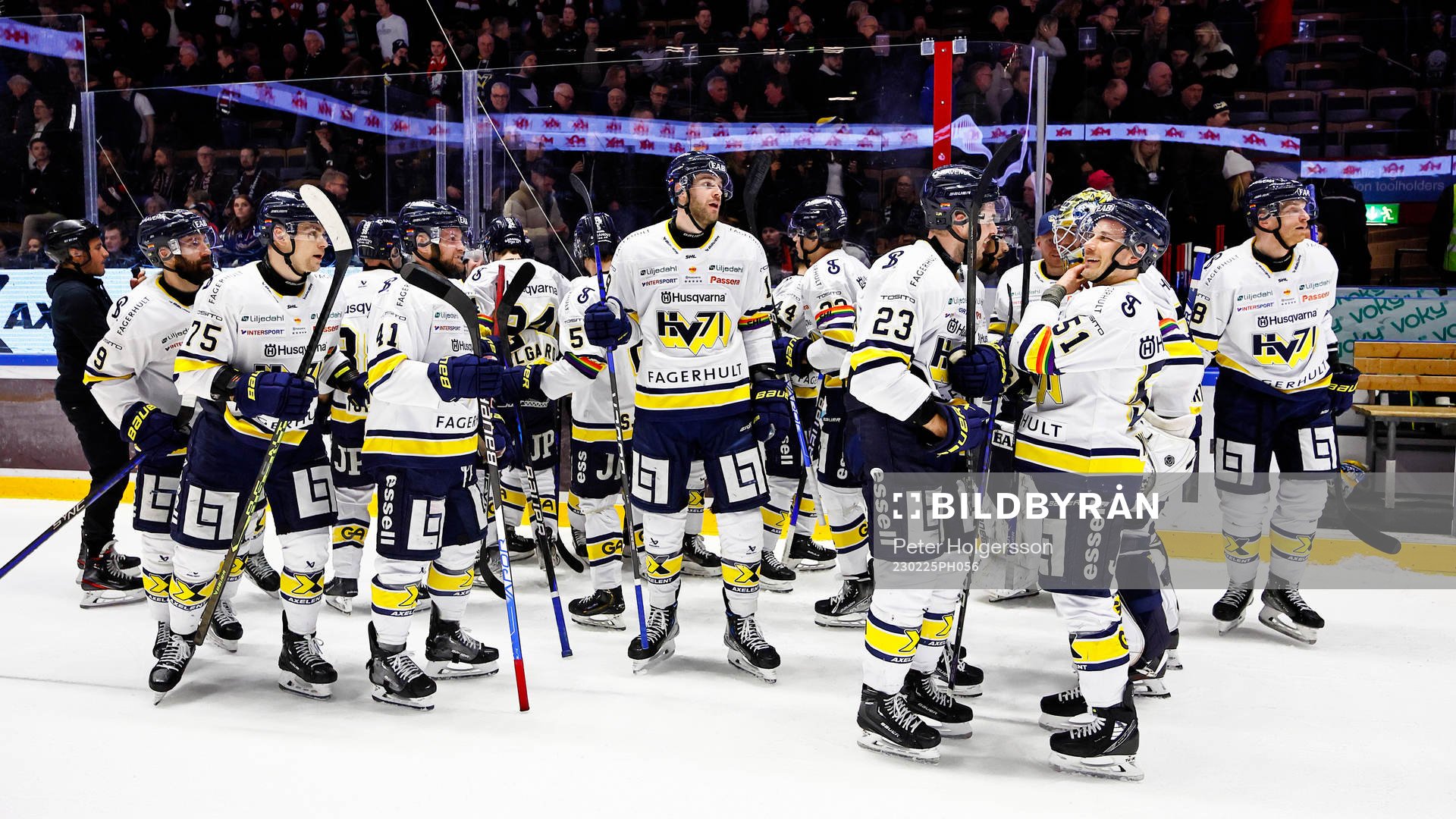 HV71s spelare jublar
