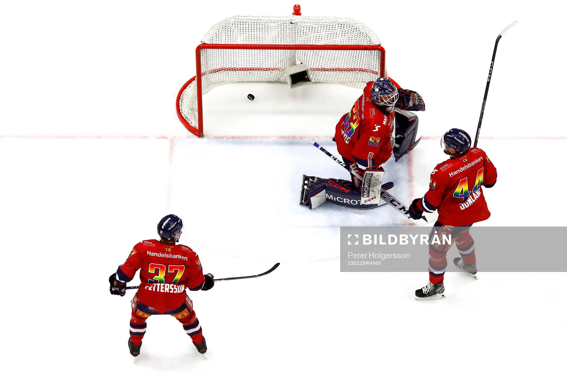 Det efter mål 1-2 av HV71s Joseph Laleggia förbi