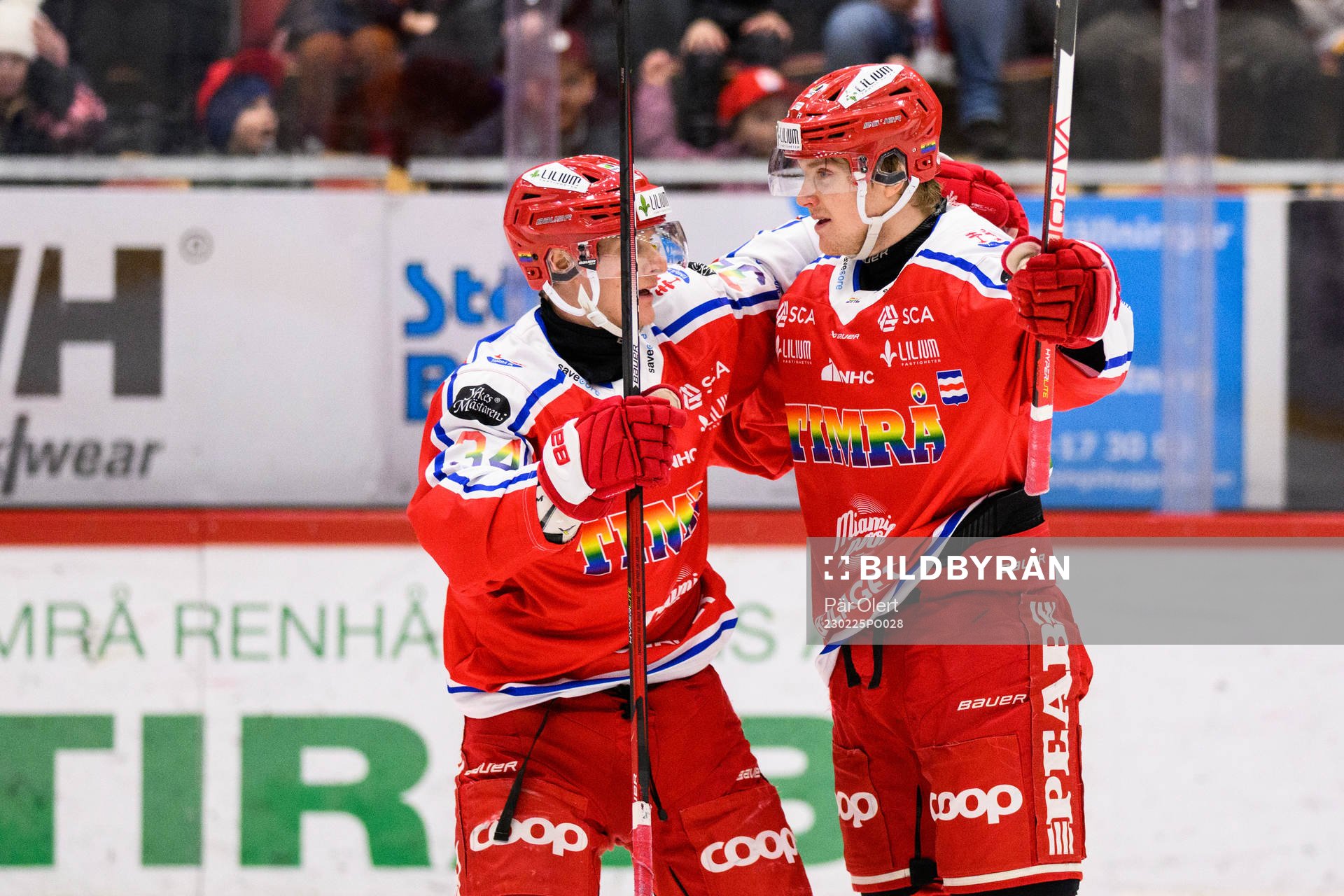 Timrås Sebastian Hartmann jublar