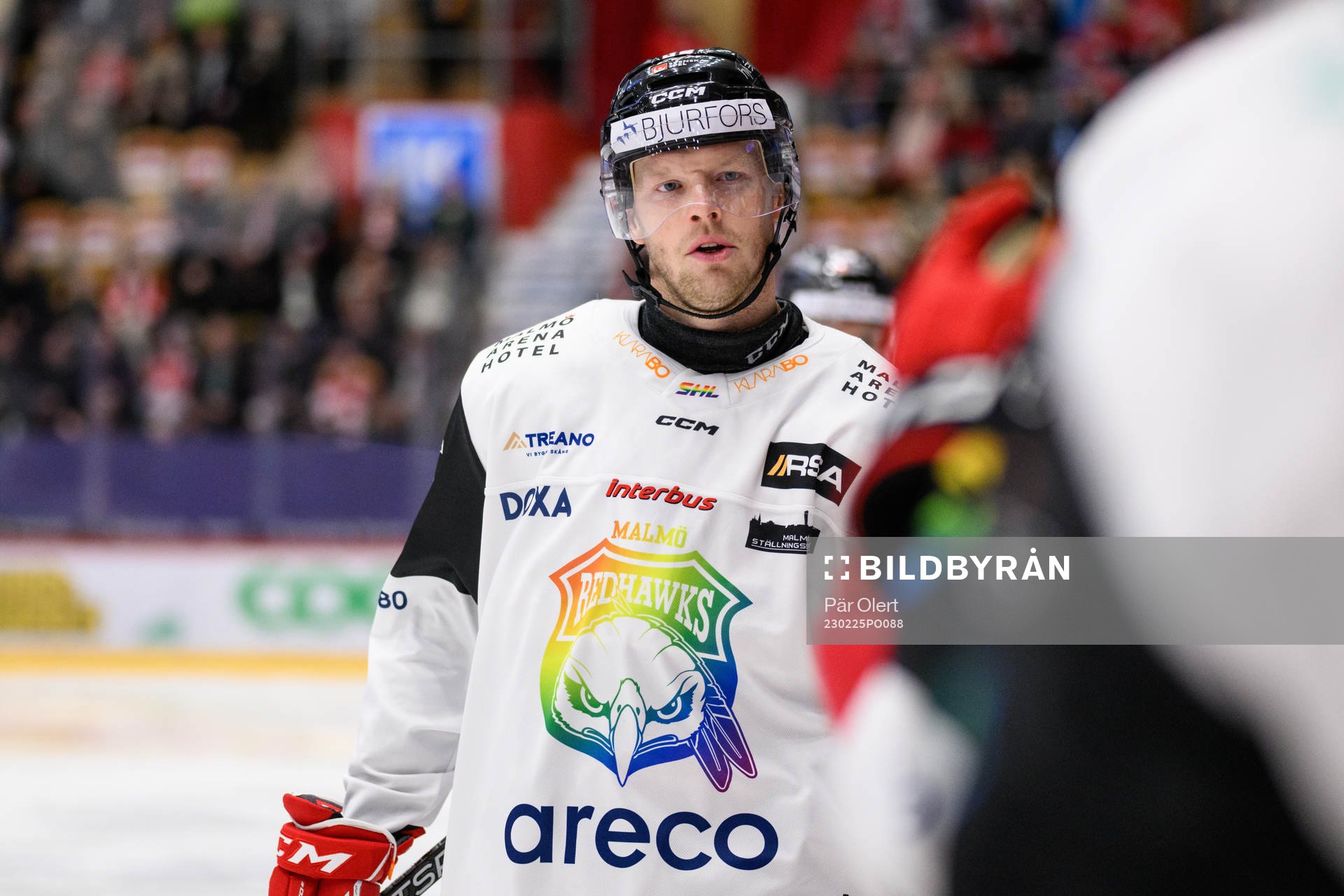 Malmö Redhawks Carl Söderberg jublar