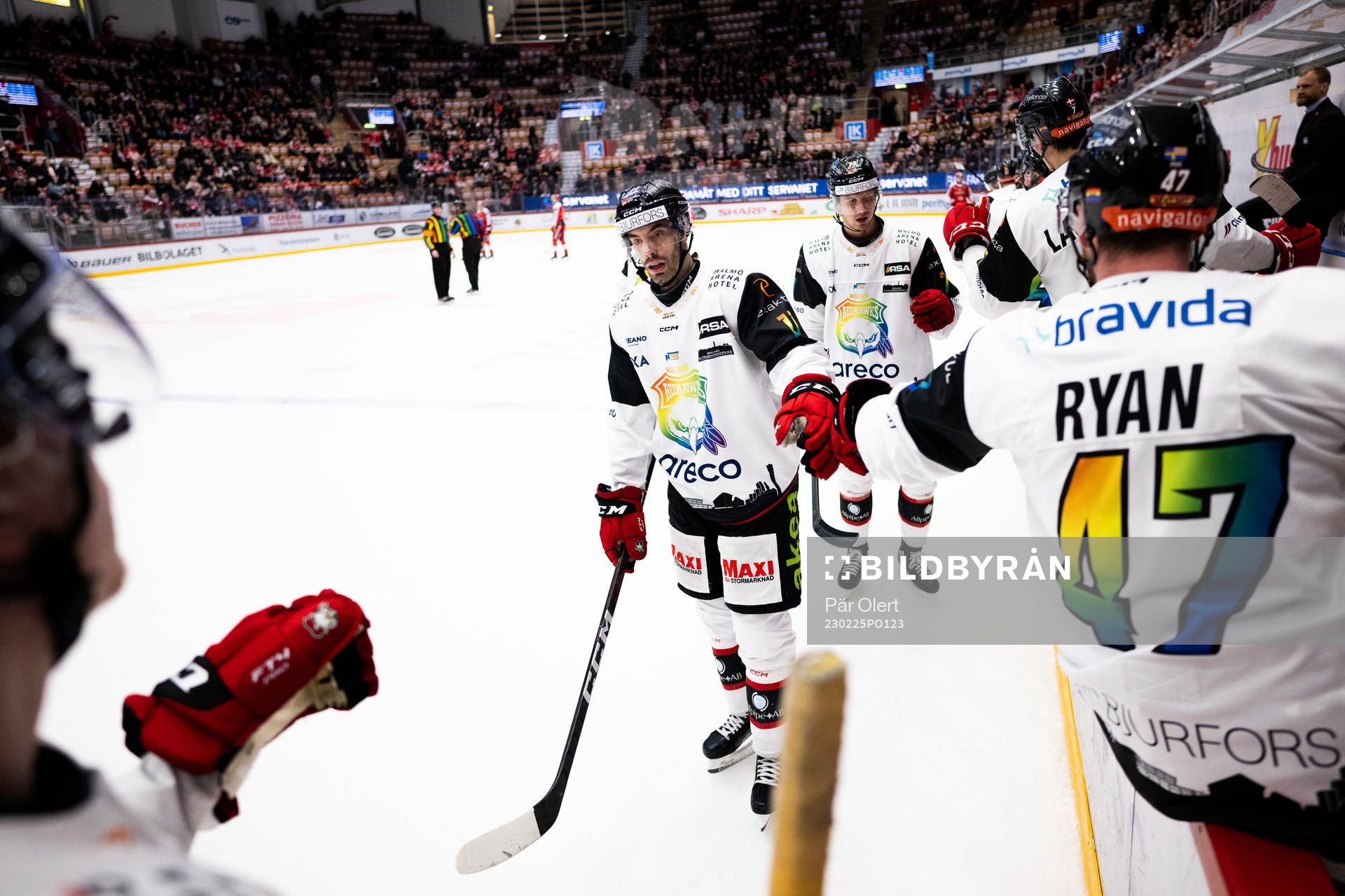 Malmö Redhawks Markus Lauridsen jublar