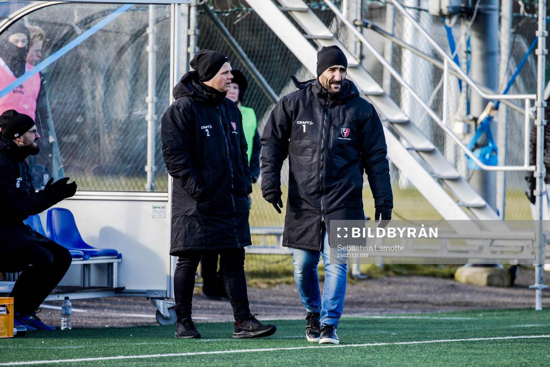 under fotbollsmatchen i Svenska Cupen mellan Trollhättan