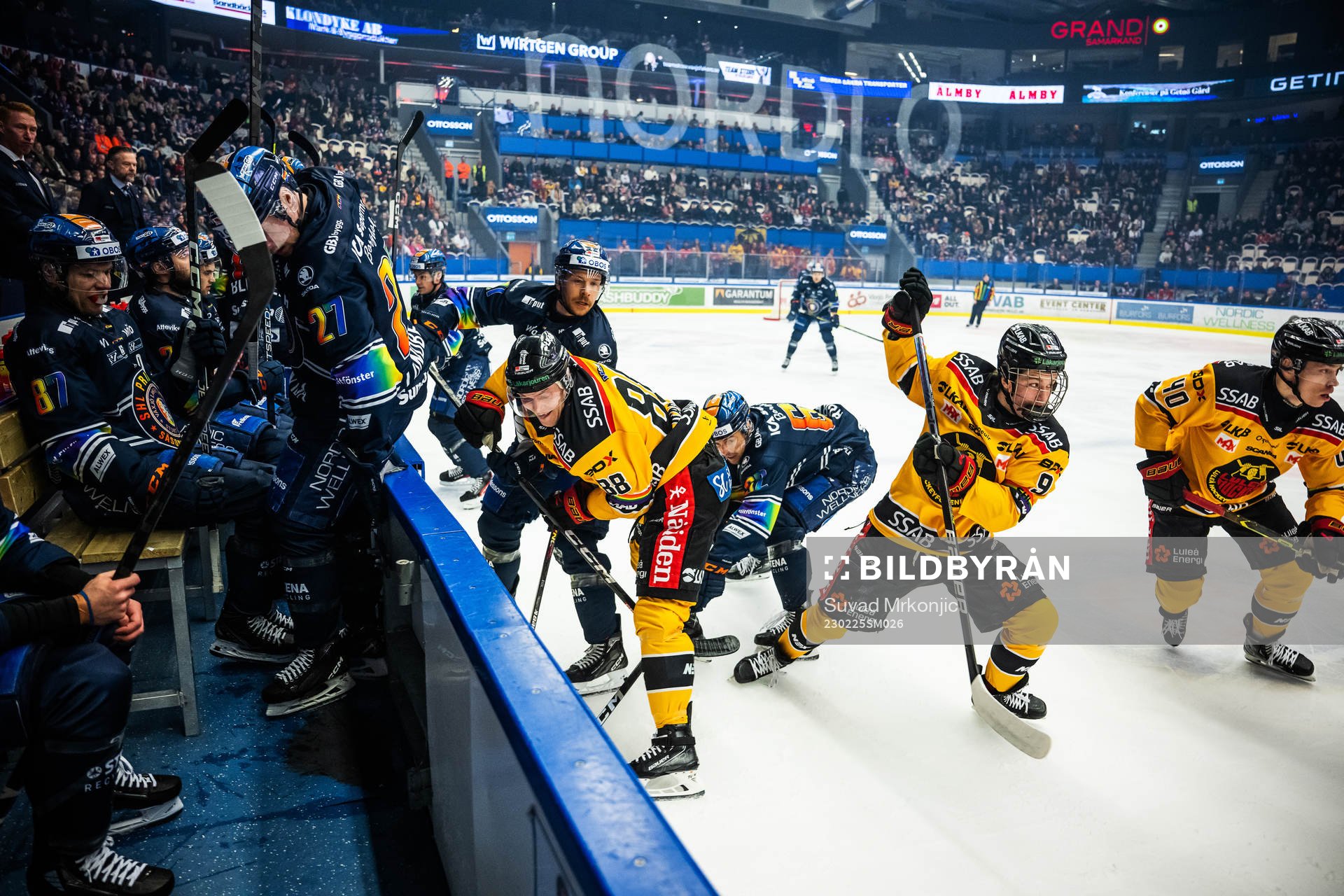 Luleås Joonas Rask och Isac Hedqvist mot Växjös Tobias