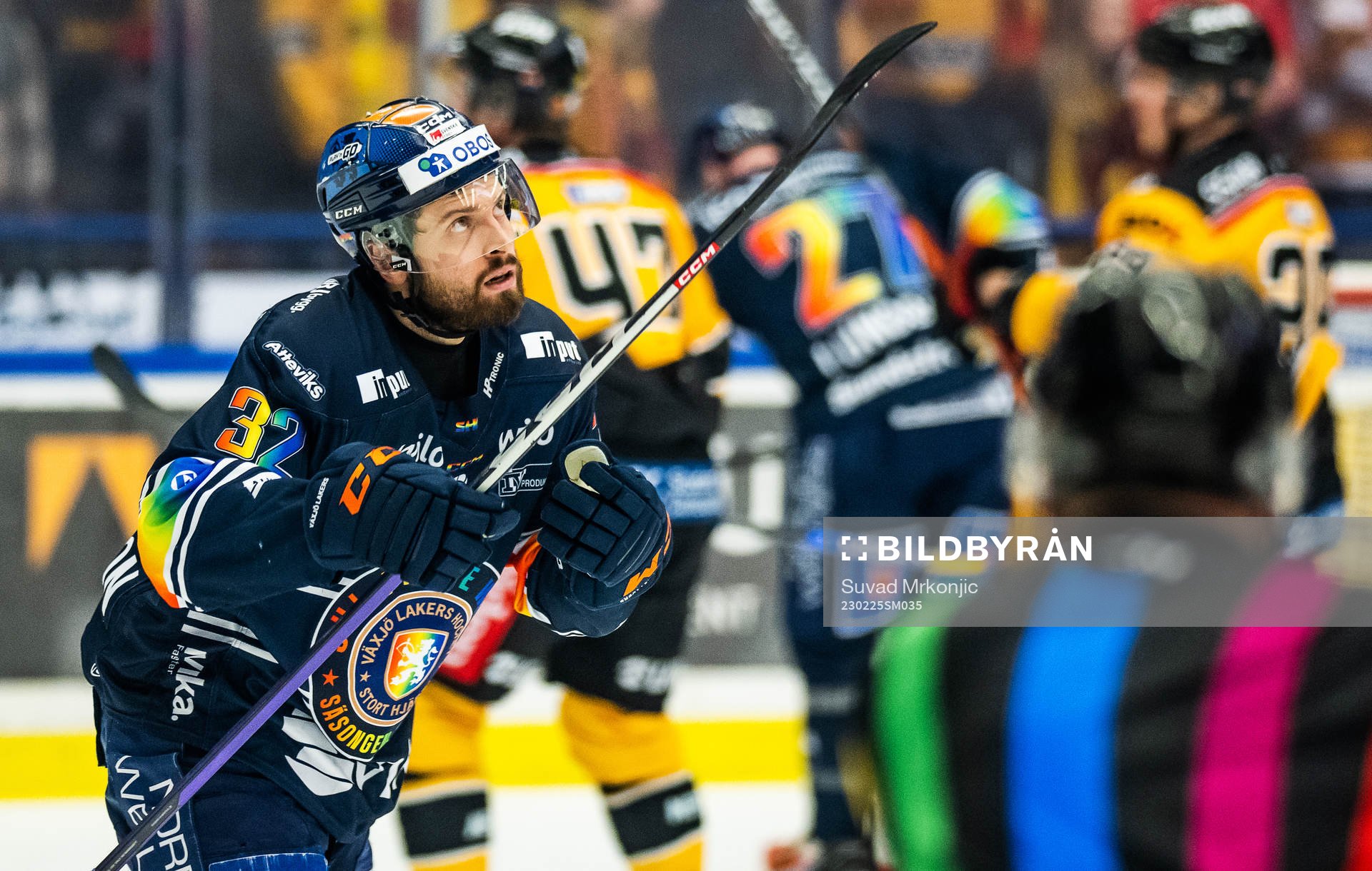 Växjös Lukas Bengtsson jublar