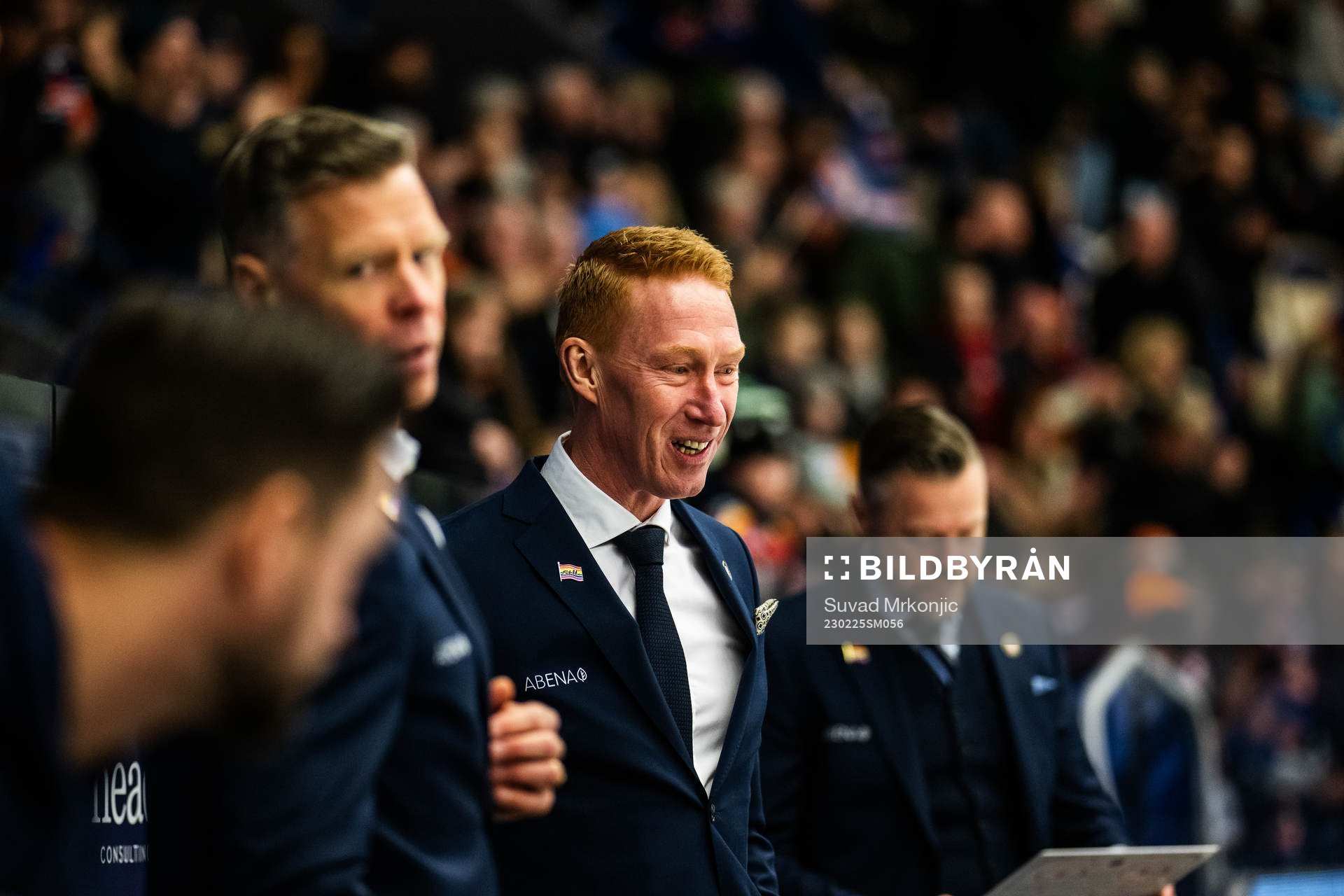 Växjös tränare Jörgen Jönsson jublar