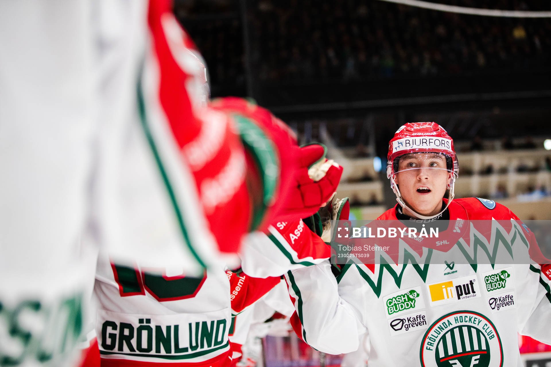 Frölundas Filip Hasa jublar