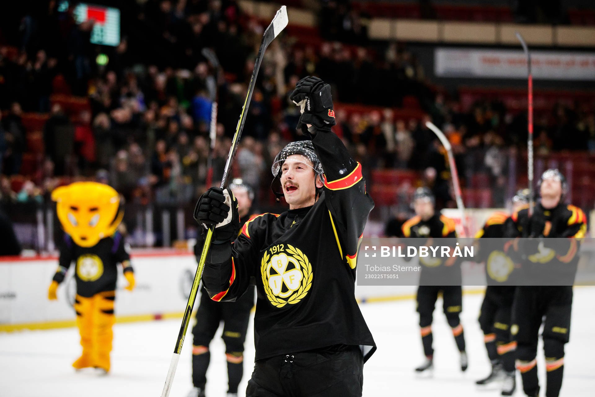 Brynäs Hannes Björninen jublar