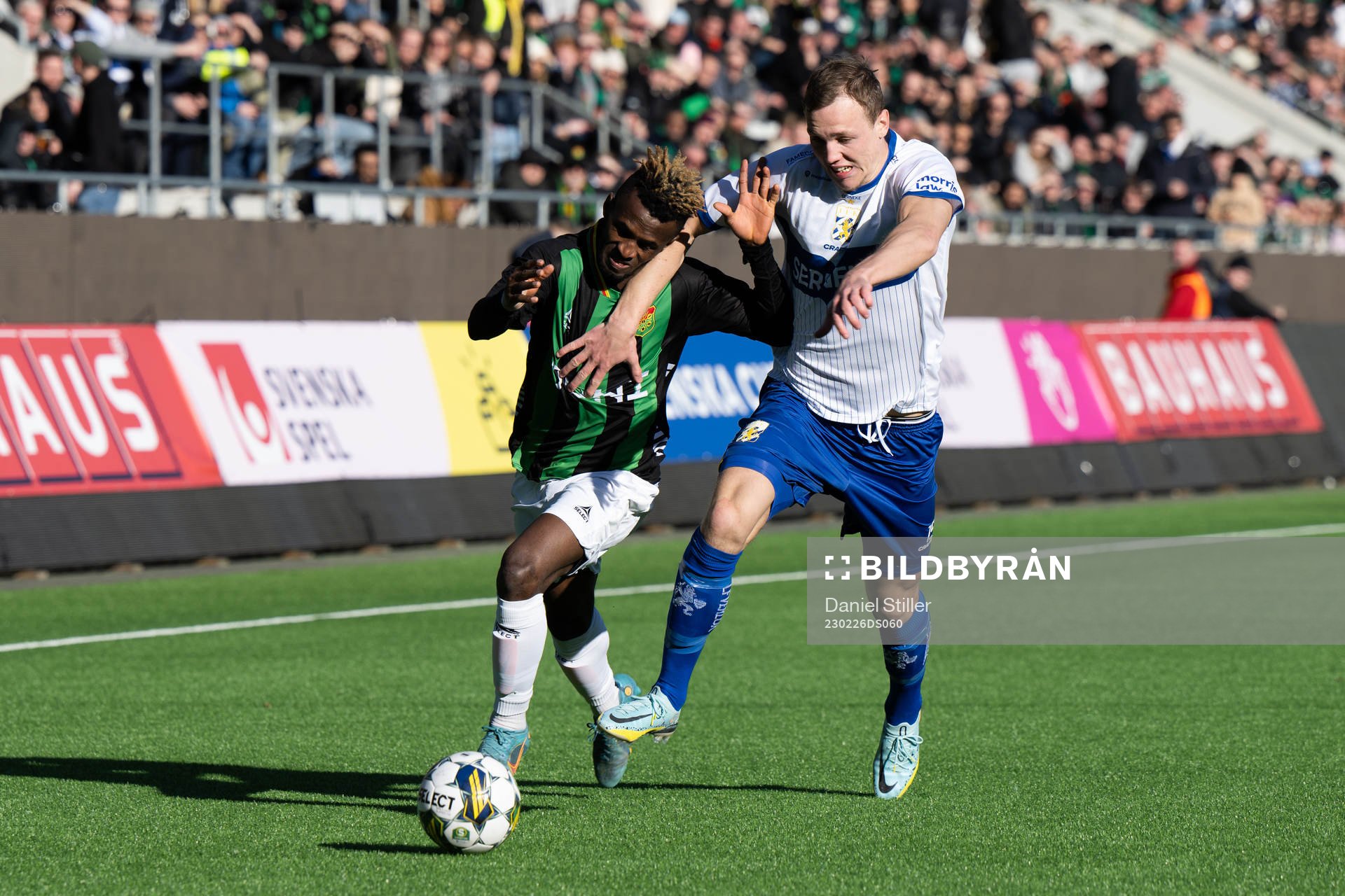 GAISs Rickard Emeka Friday och IFK Göteborgs Adam Carlén