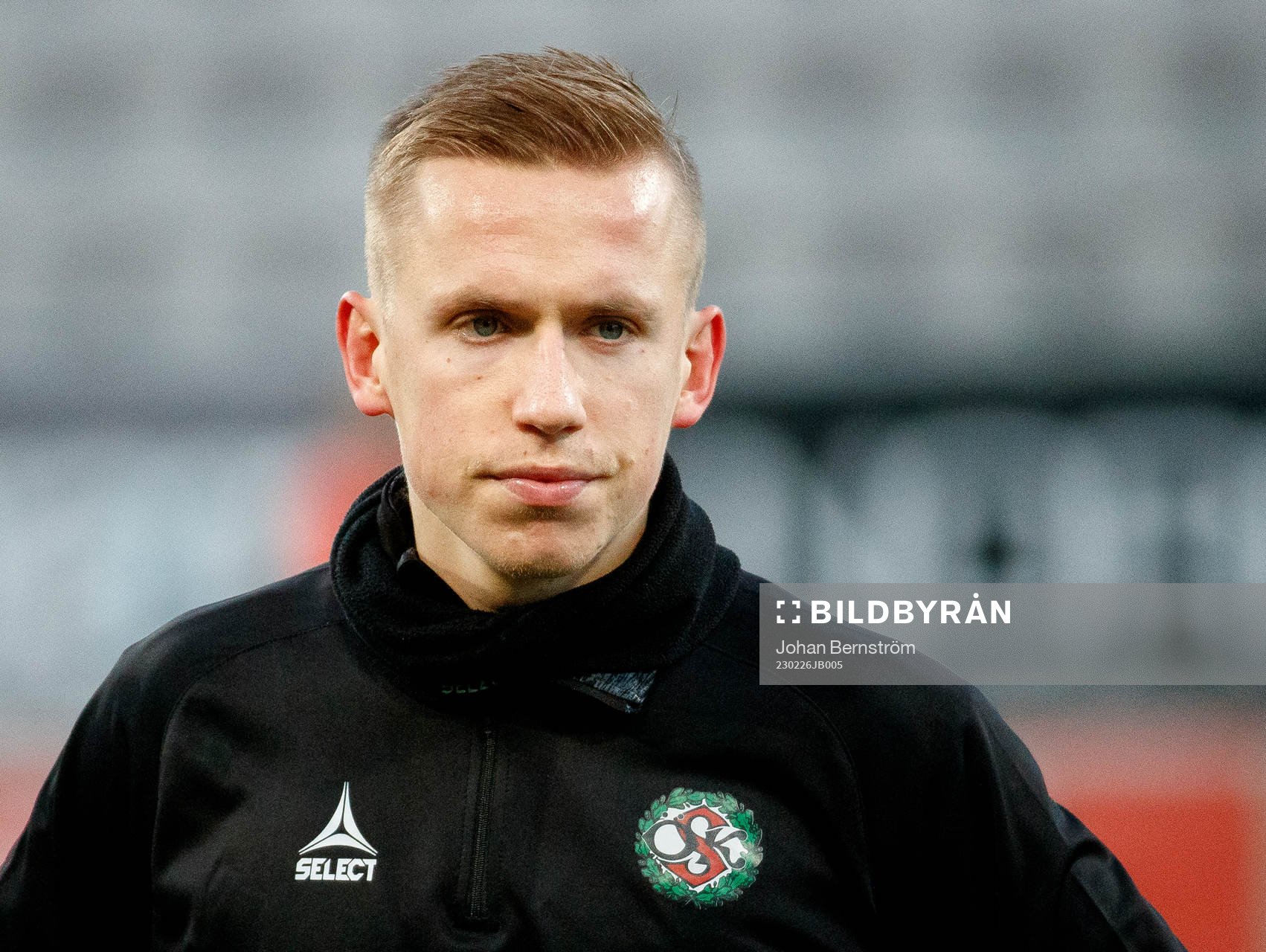 Örebros David Seger inför fotbollsmatchen i Svenska Cupen mellan Örebro och Djurgården den 26 februari 2023 i Örebro. 