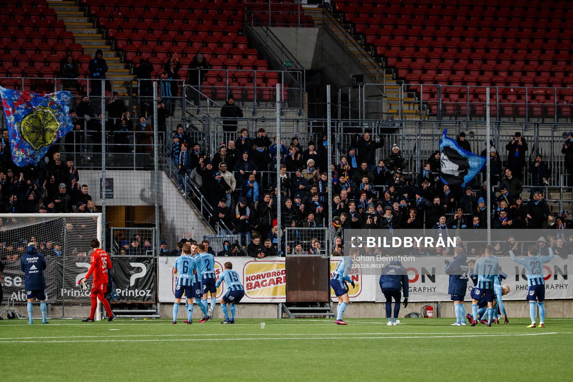 Djurgårdens spelare jublar