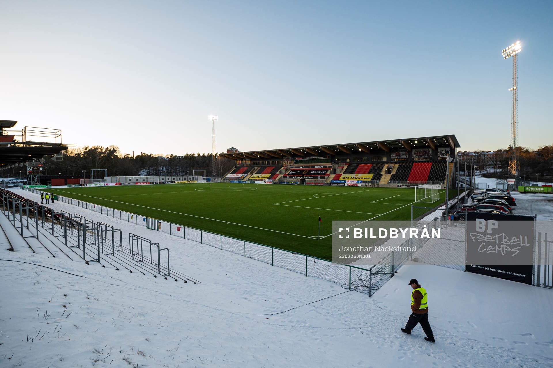 Vy över Grimsta IP