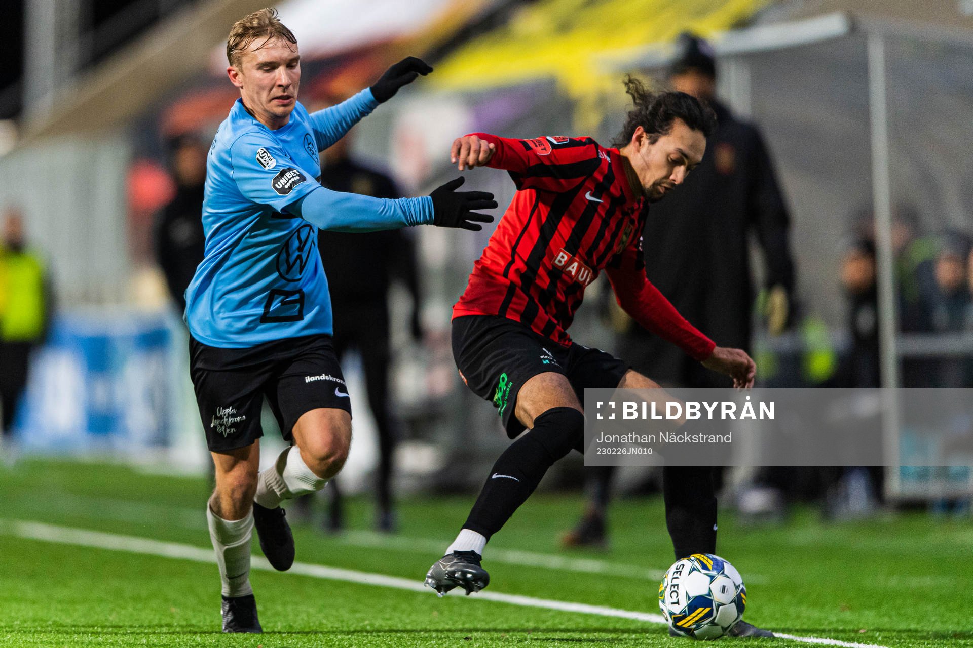 Landskronas Edvin Dahlqvist och Brommapojkarnas Monir