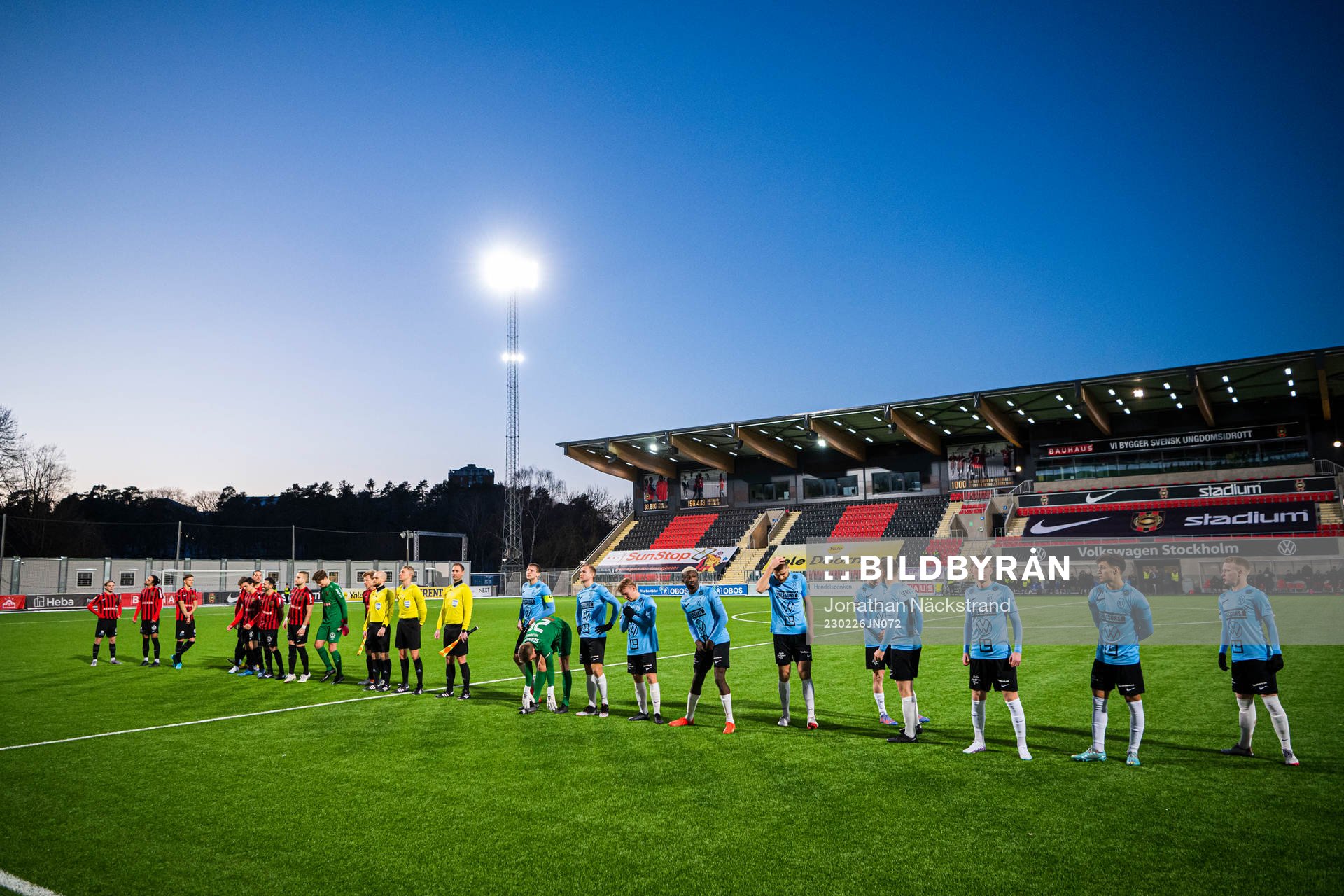 Landskronas och Brommapojkarnas spelare