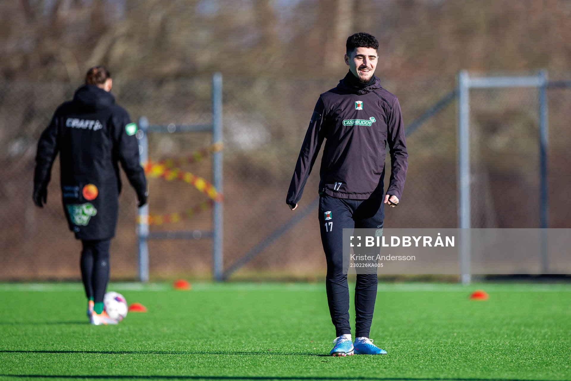Varbergs Ismet Lushaku före fotbollsmatchen i Svenska