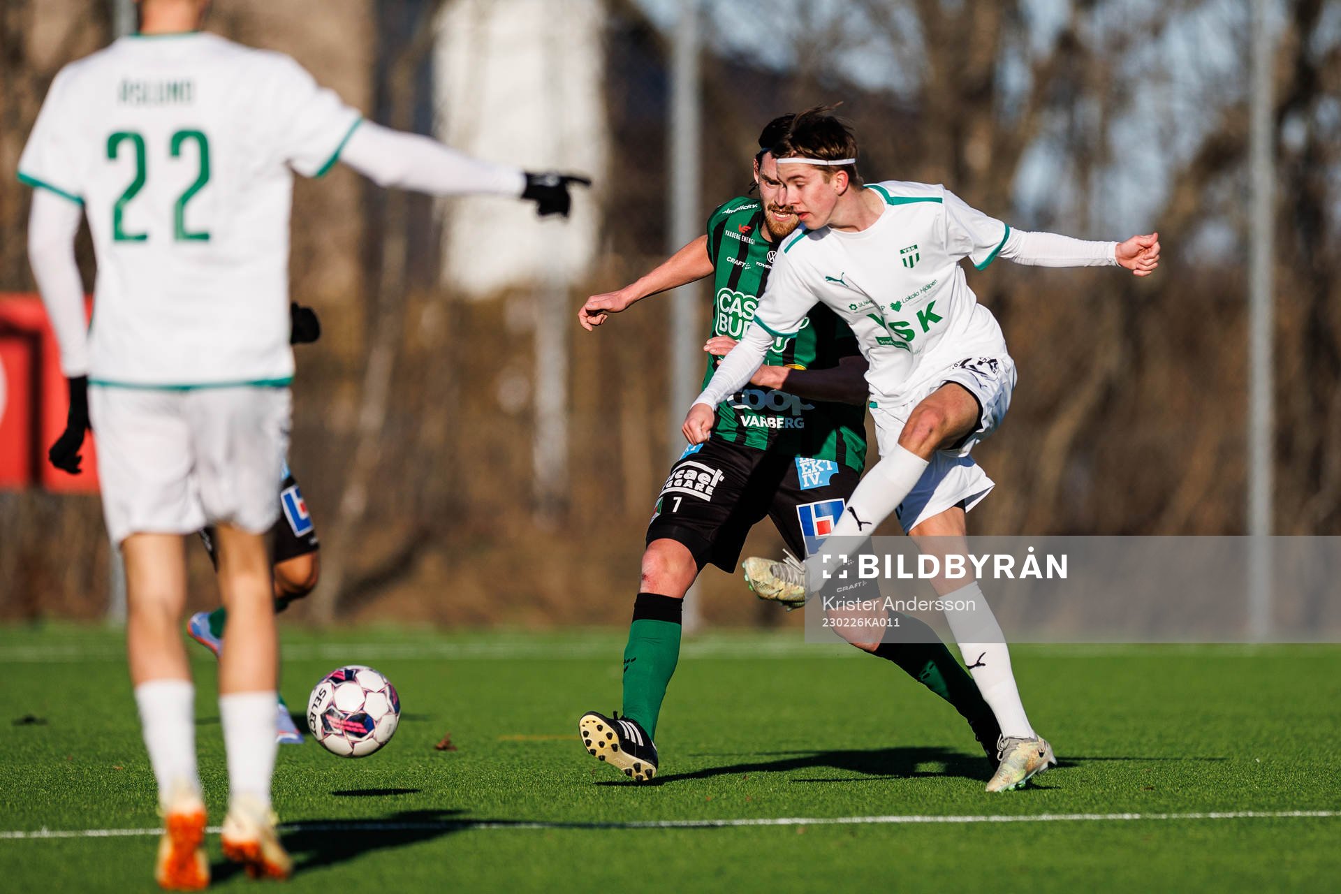 Västerås SKs Max Larsson och Varbergs Robin Tranberg