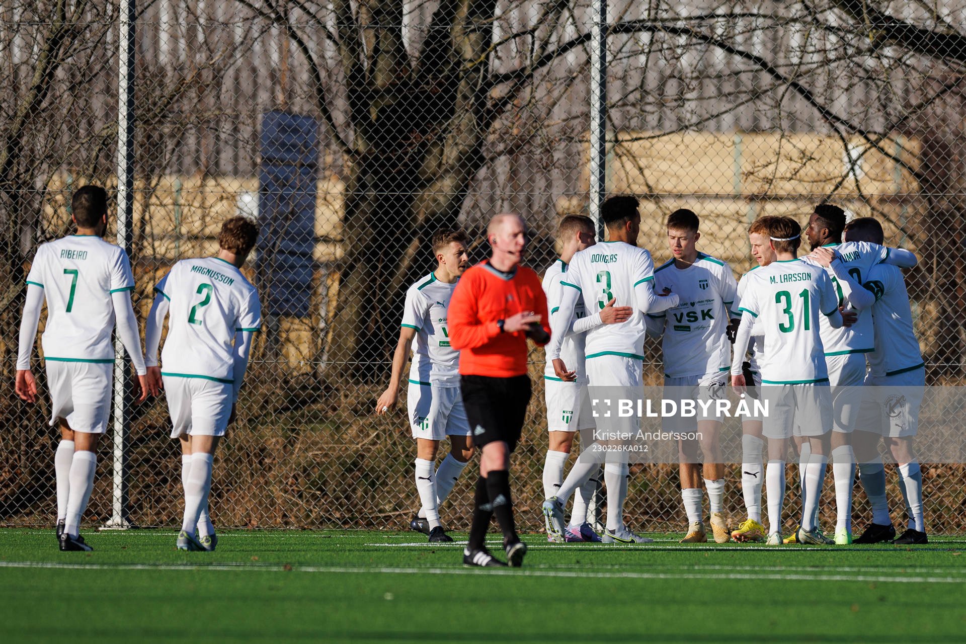 Västerås SKs spelare jublar