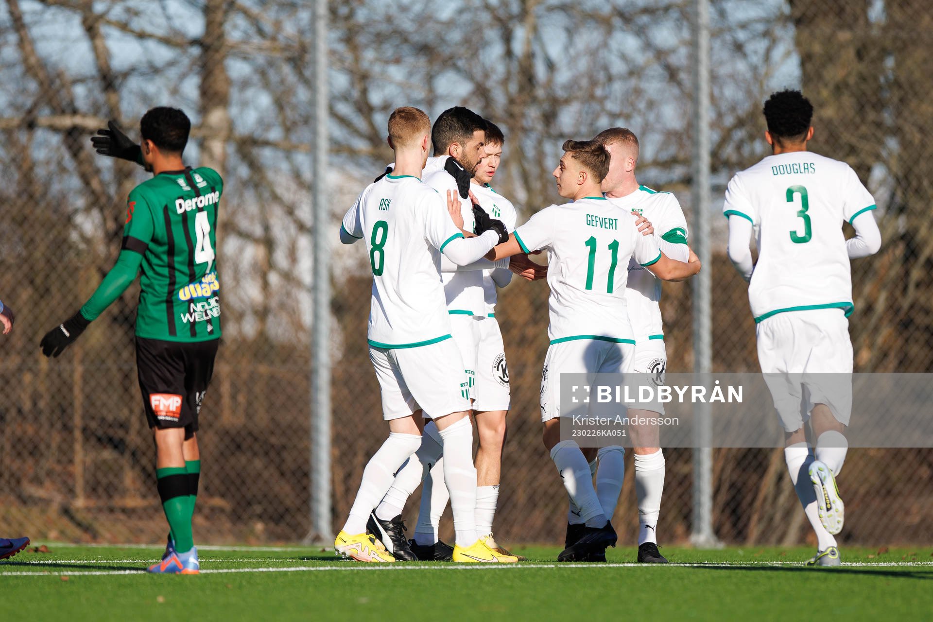Västerås SKs spelare jublar