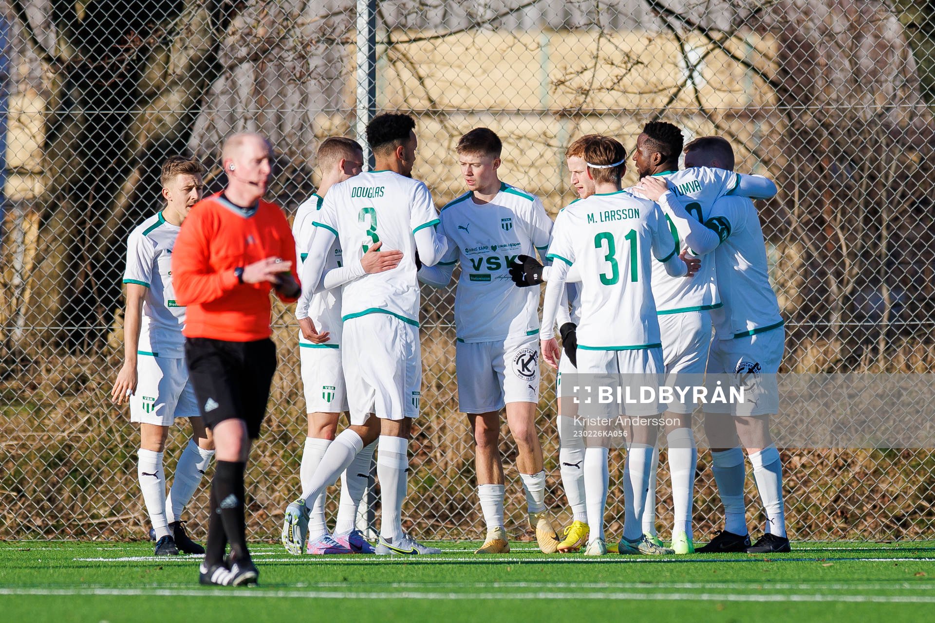 Västerås SKs spelare jublar