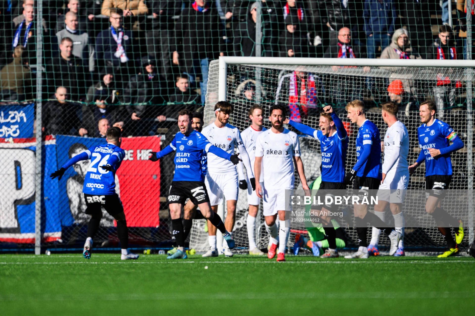 Trelleborgs spelare jublar