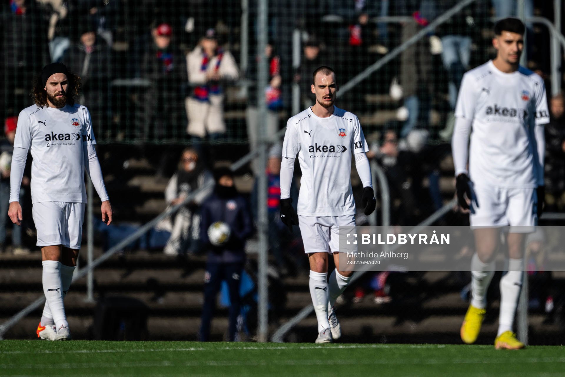 Helsingborgs Ali Suljic, Adam Hellborg och Amar Muhsin