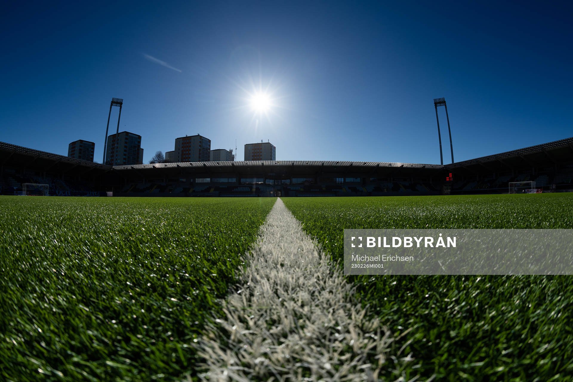 Bravida Arena innan fotbollsmatchen i Svenska Cupen mellan