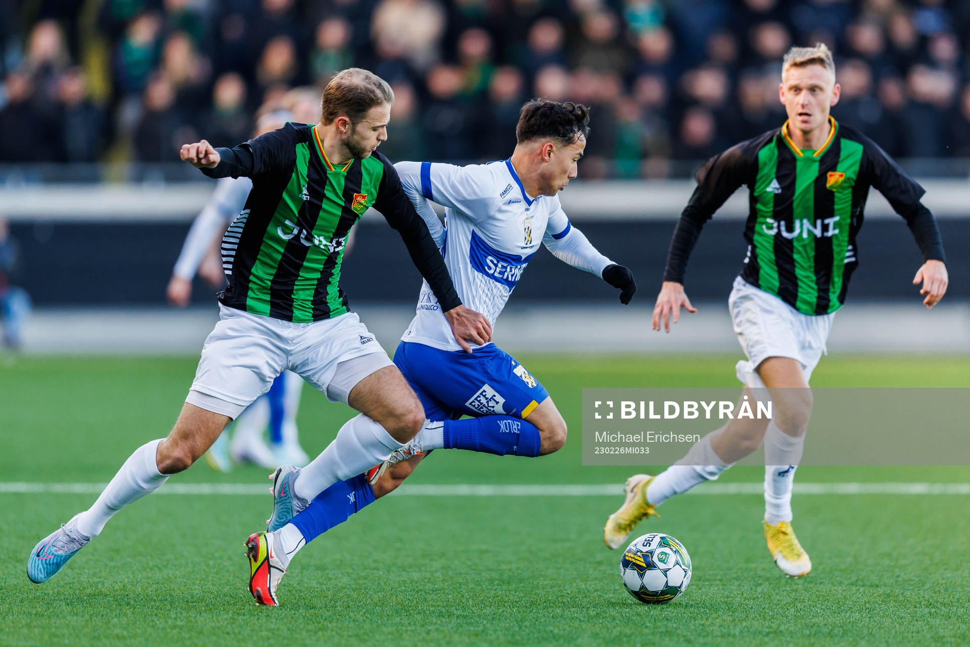 GAISs Gustav Lundgren och IFK Göteborgs Hussein Carneil