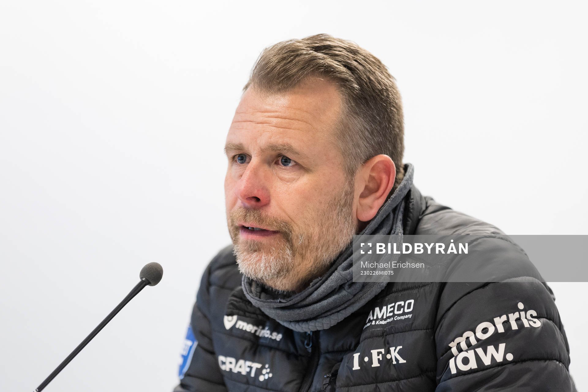 IFK Göteborgs tränare Mikael Stahre på presskonferensen