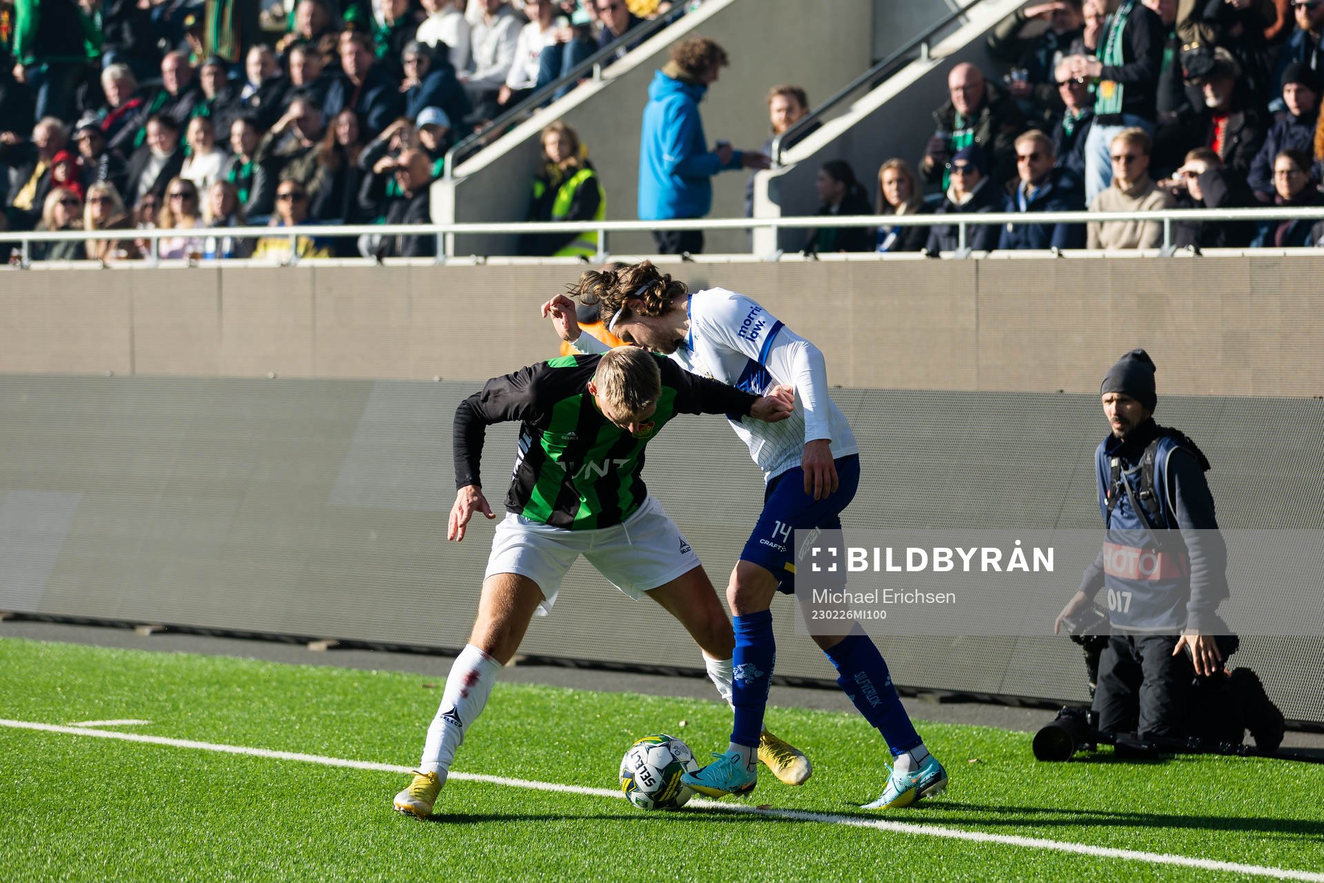 GAIS Joackim Åberg och IFK Göteborgs Gustaf Norlin