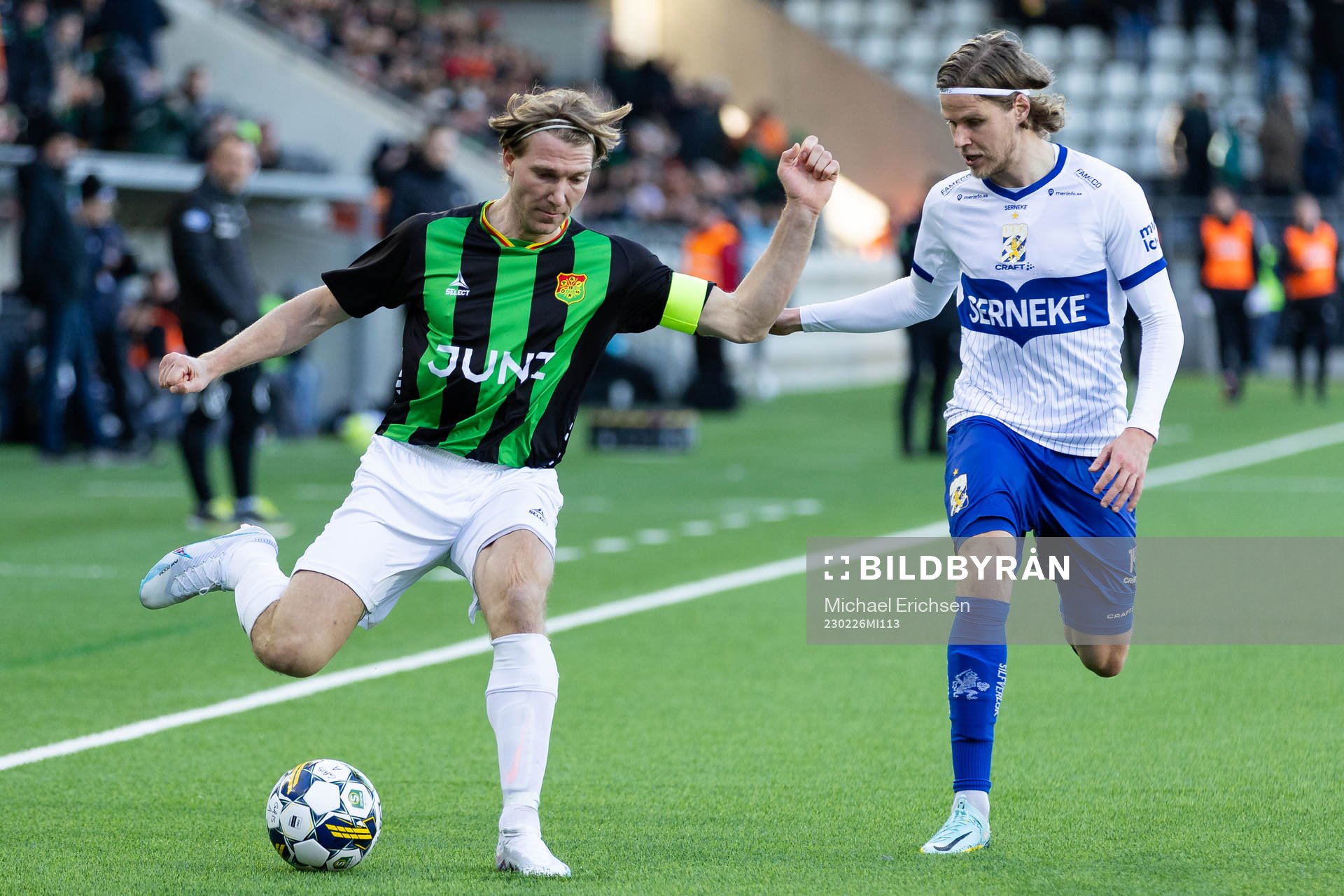 GAIS August Wängberg och IFK Göteborgs Gustaf Norlin