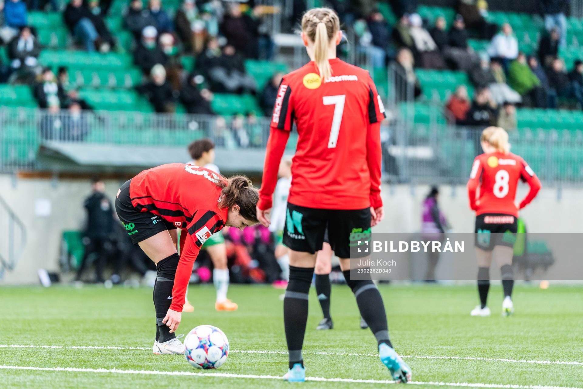 Brommapojkarnas Julia Olsson, Sara Olai och Alice Ahlberg