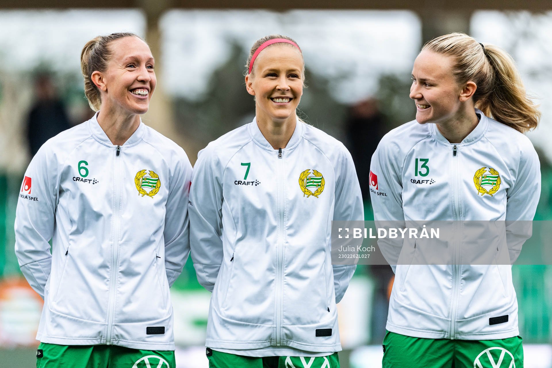 Hammarbys Julia Roddar, Adelina Engman och Matilda Vinberg