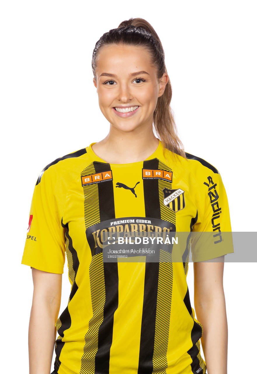 Häckens Katja Gudmand-Höyer poserar för ett porträtt den 27 februari 2023 i Göteborg.