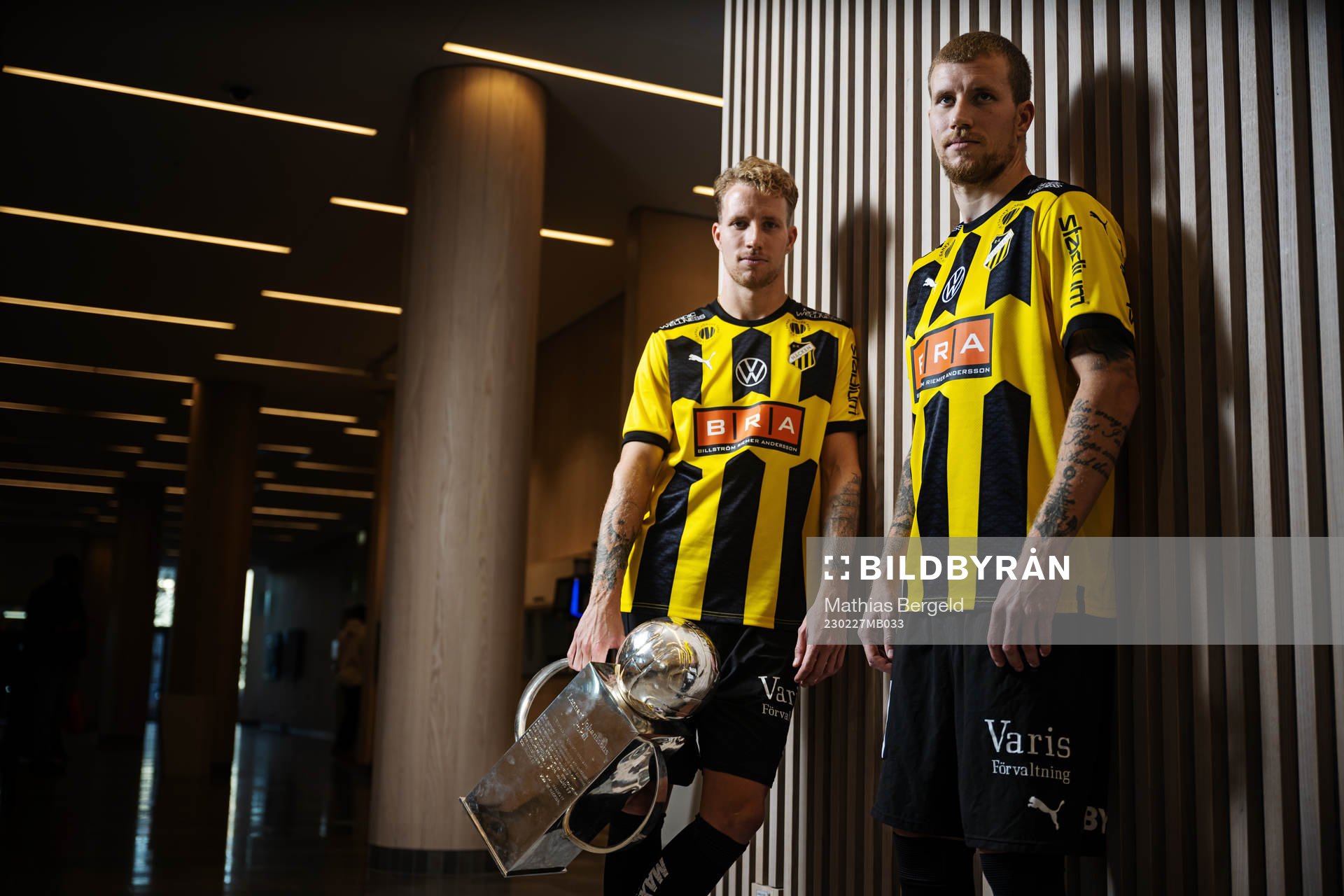 Samuel Gustafson och Simon Gustafson med Lennart Johanssons
