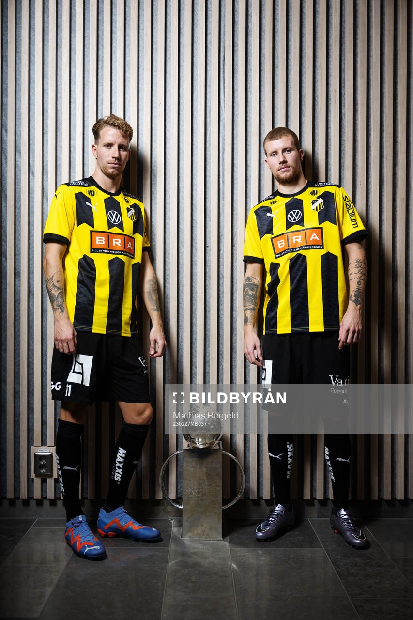 Samuel Gustafson och Simon Gustafson med Lennart Johanssons