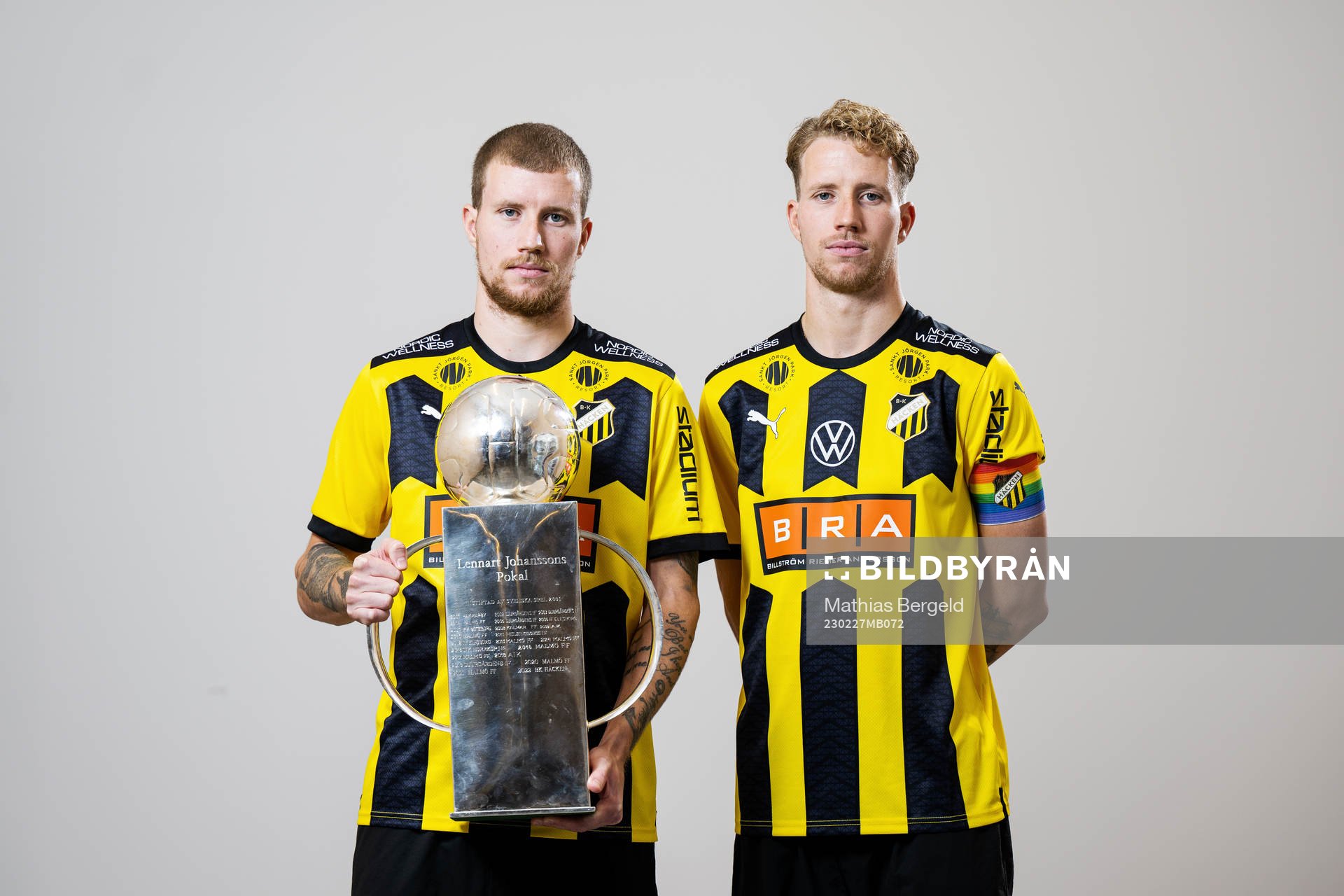 Simon Gustafson och Samuel Gustafson med Lennart Johanssons