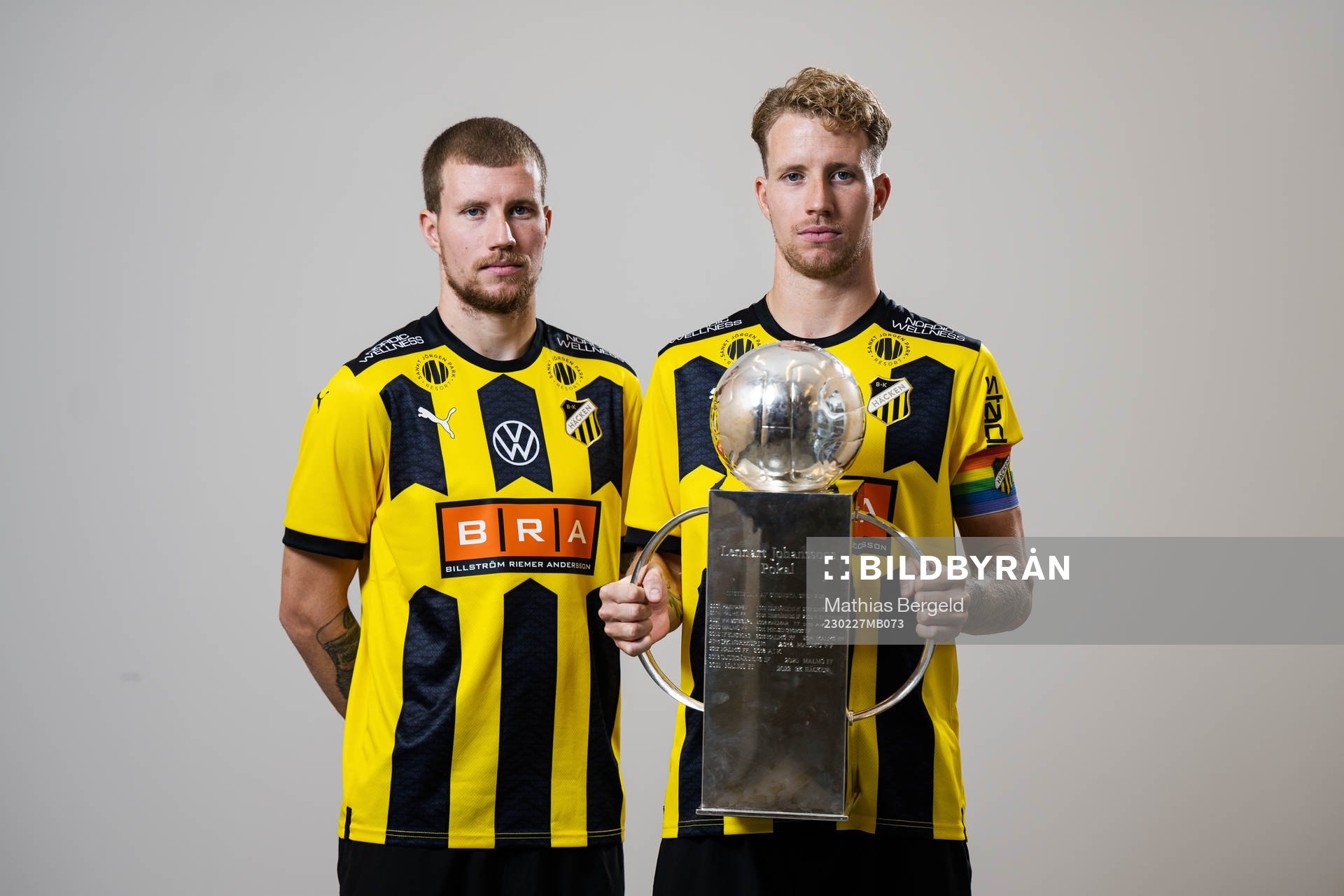Simon Gustafson och Samuel Gustafson med Lennart Johanssons