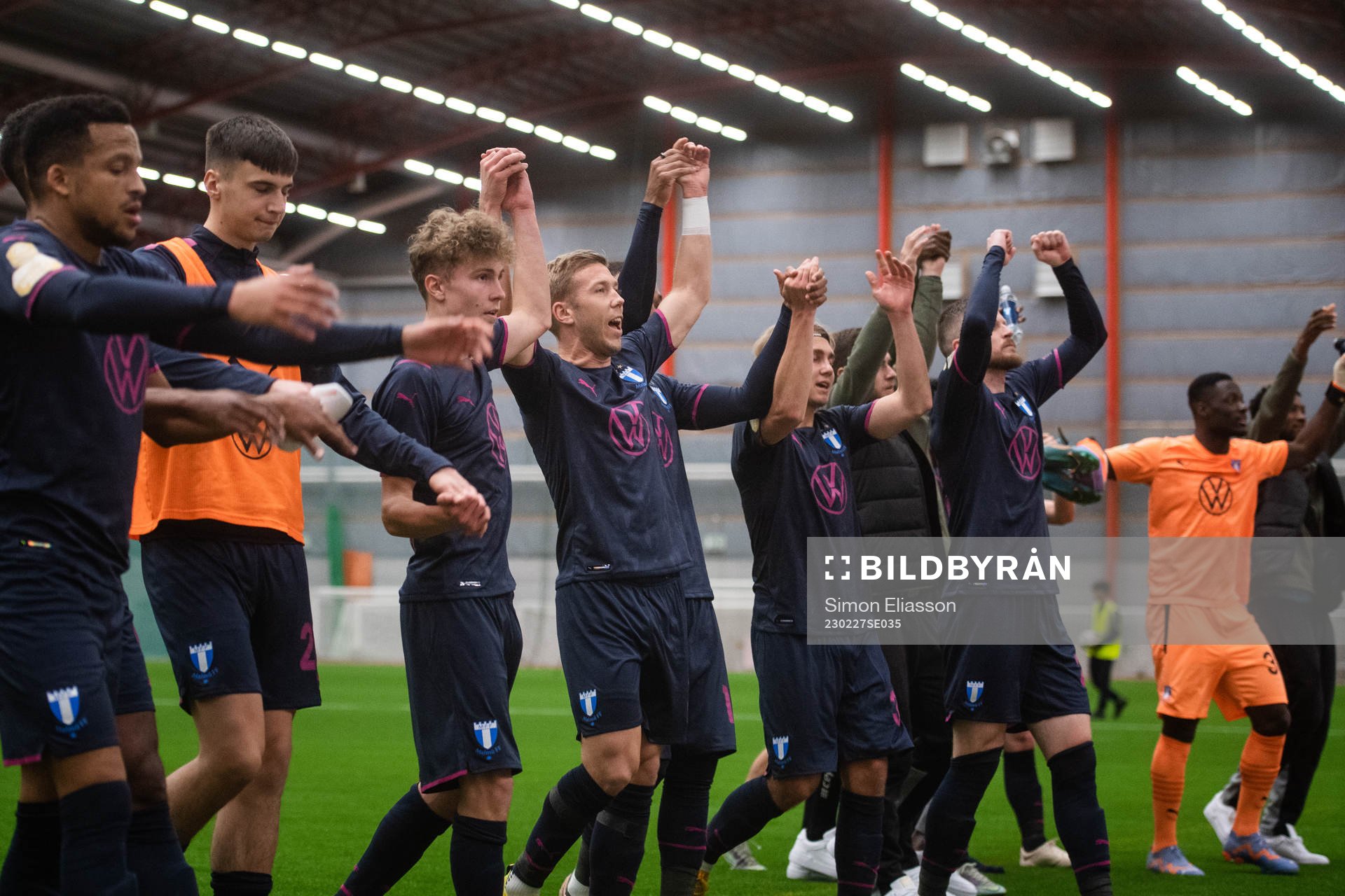 Malmö FFs spelare jublar