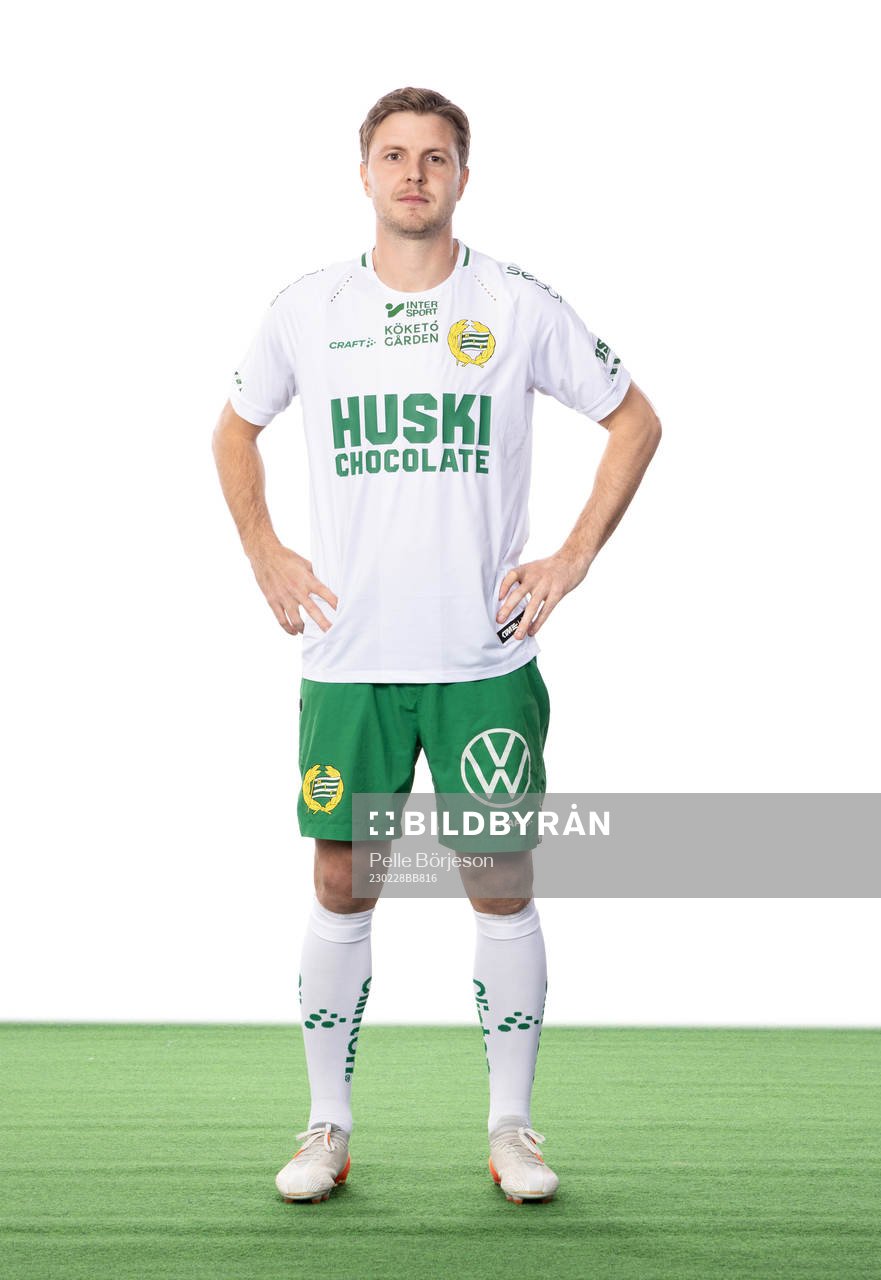Hammarbys Joel Nilsson poserar för ett porträtt den 28 februari 2023 i Stockholm.
